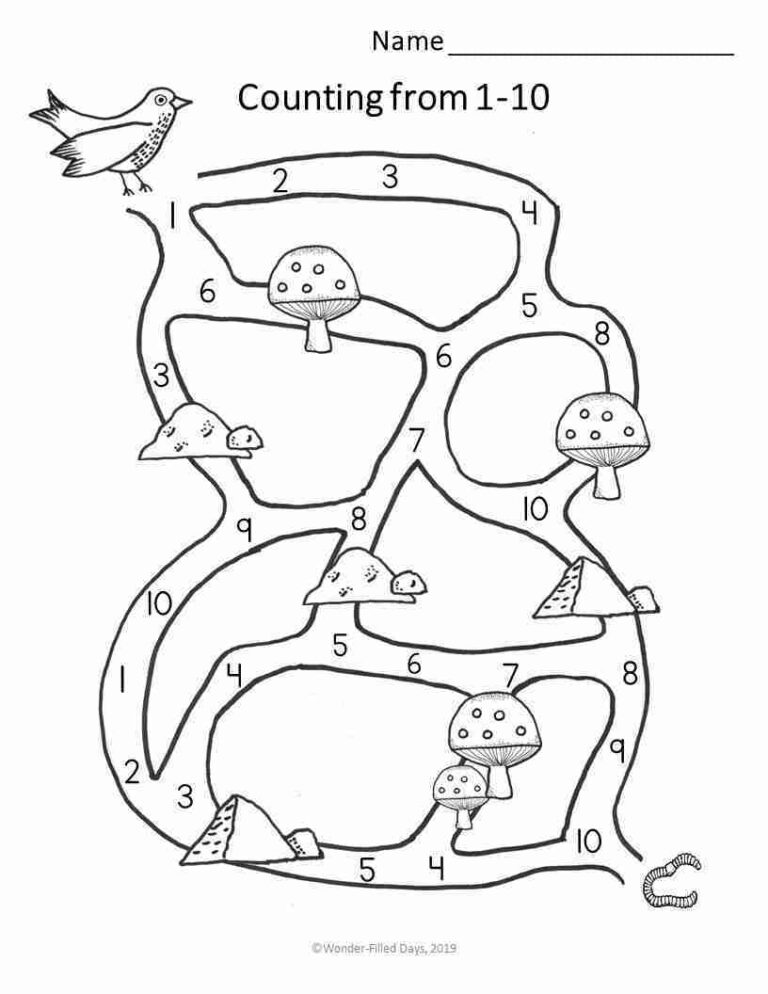 Nature Themed Preschool Worksheets Wonder Filled Days