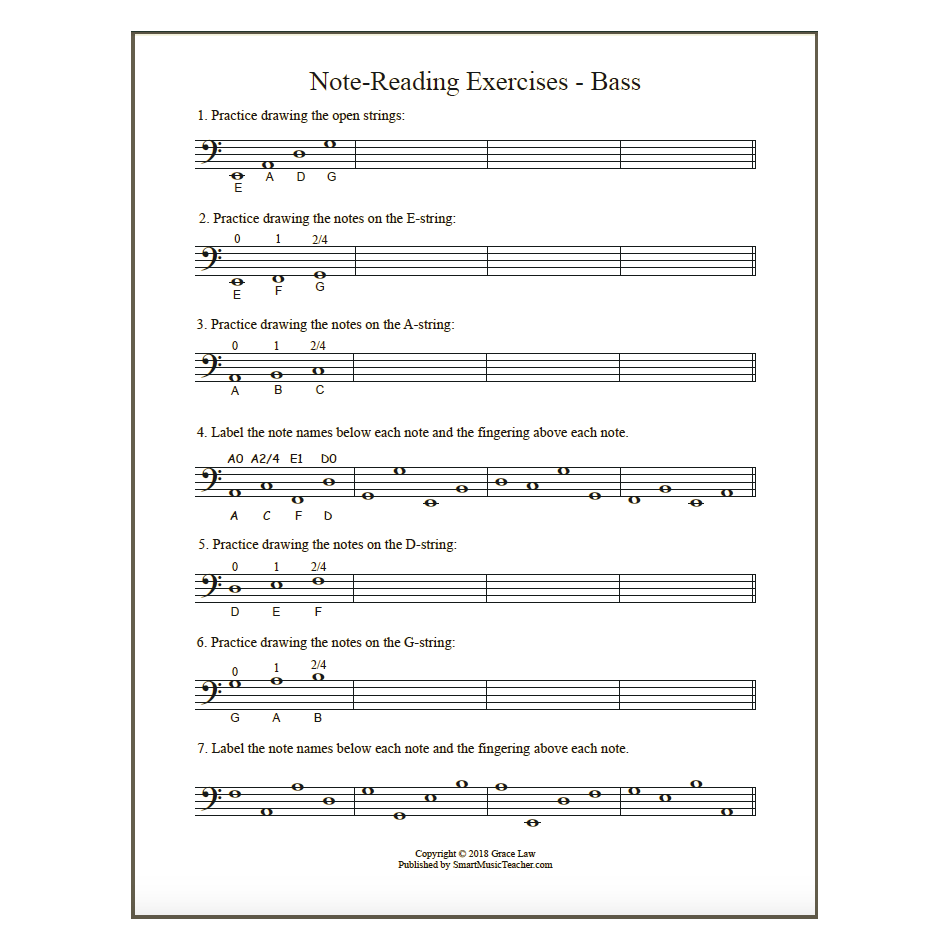 Free Printable Note Reading Worksheets Violin