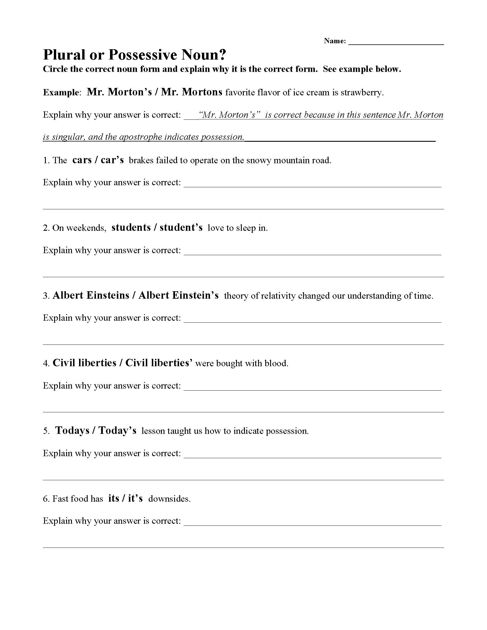 Noun Worksheets Lessons And Tests Parts Of Speech Activities Noun Worksheets Lessons And Tests Parts Of Speech Activities