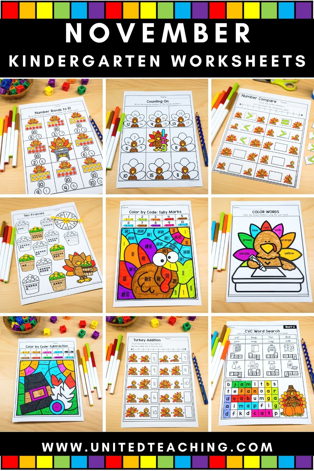 November Worksheets For Kindergarten Easy To Prep Thanksgiving November Worksheets For Kindergarten Easy To Prep Thanksgiving