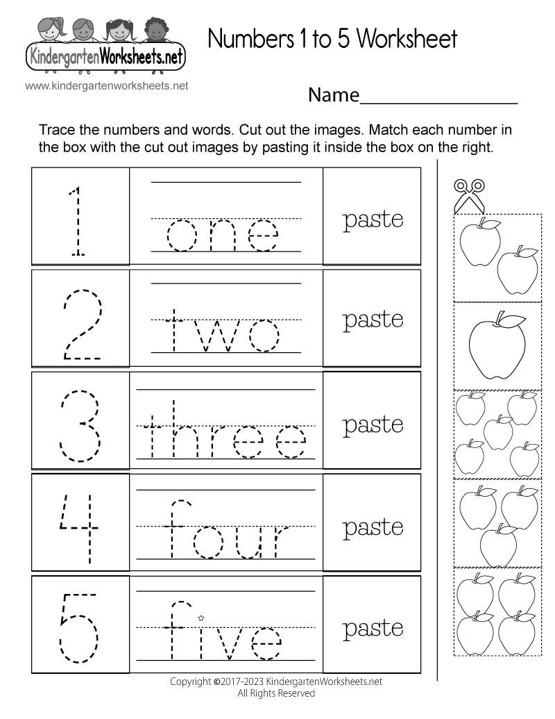 Numbers 1 To 5 Worksheet Free Printable Digital U0026 PDF Worksheets Library