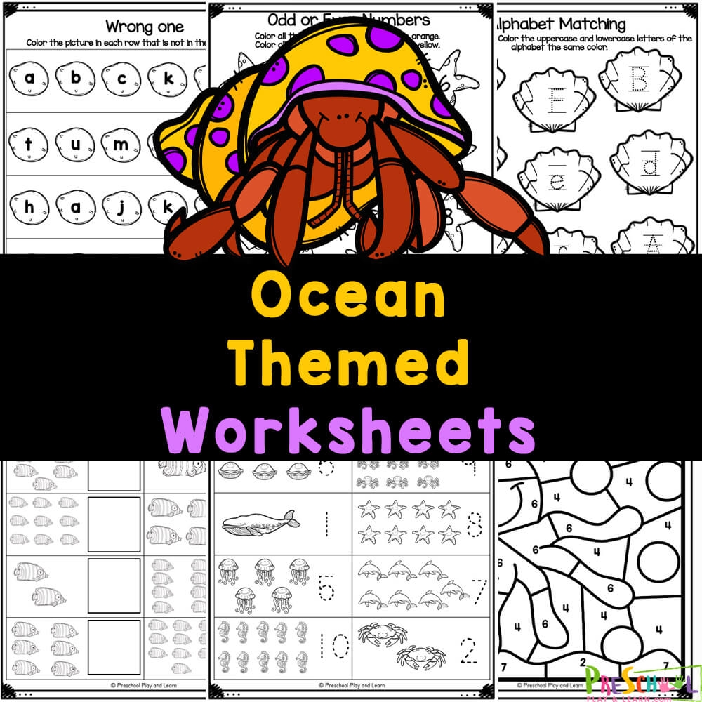 Free Printable Ocean Worksheets For Preschoolers