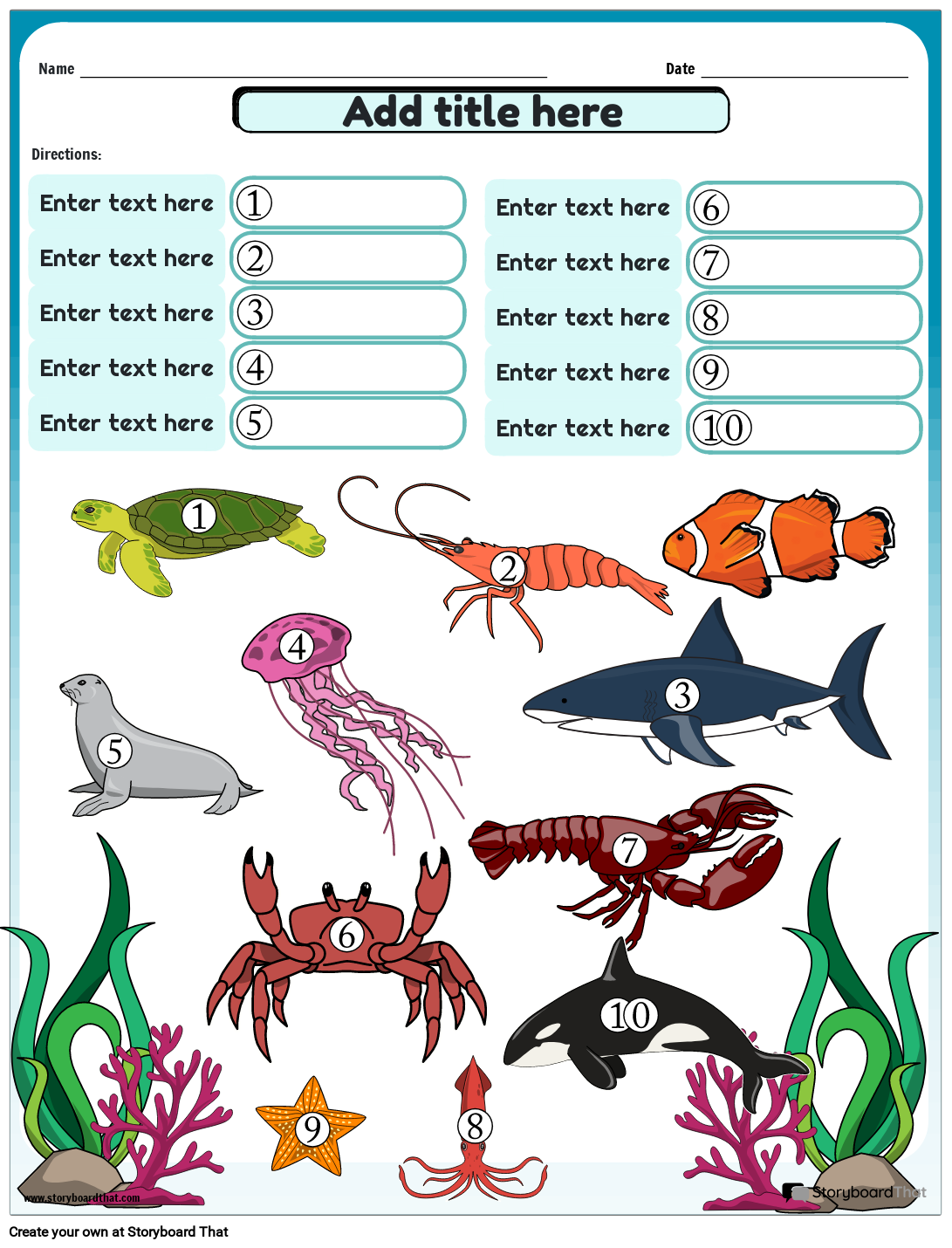 Ocean Worksheets Free Activities And Examples For Kids