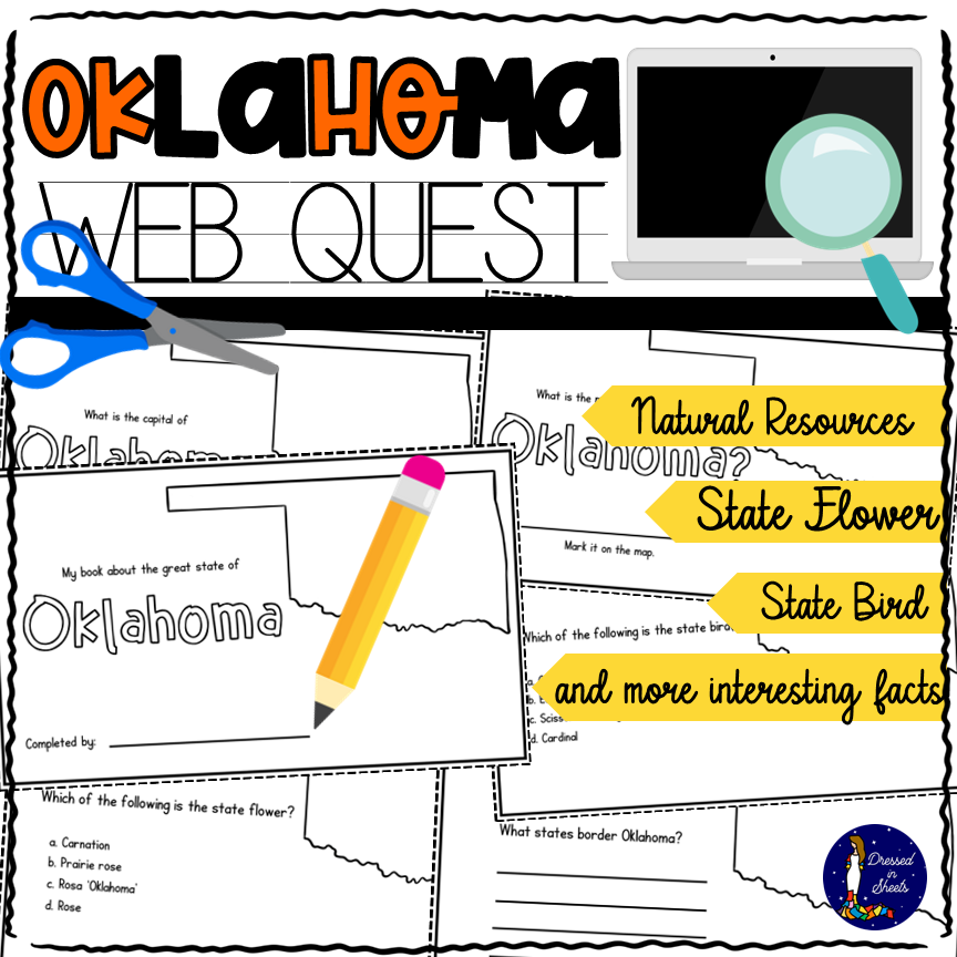 Oklahoma WebQuest Printable Book Made By Teachers Oklahoma WebQuest Printable Book Made By Teachers