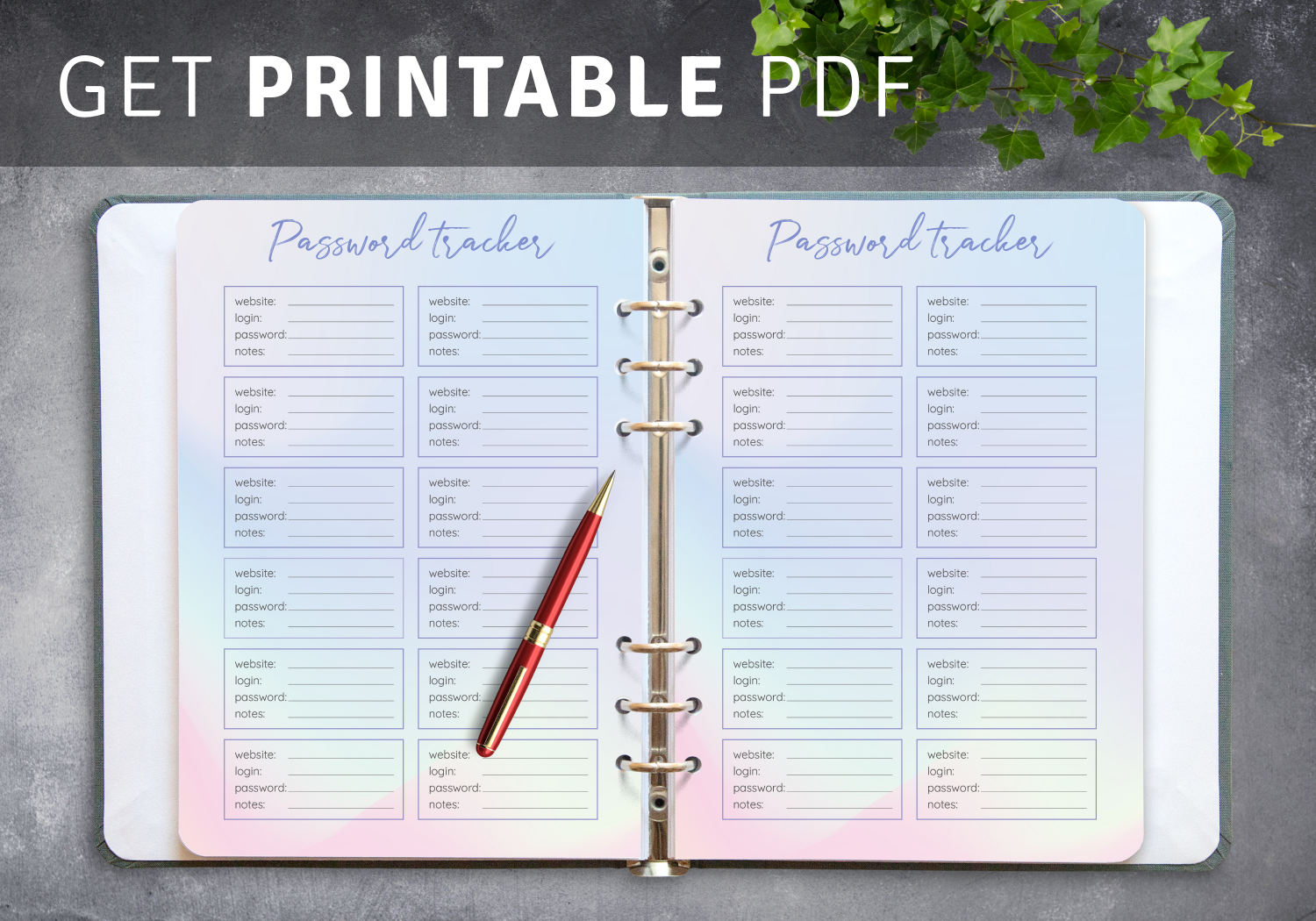 Free Printable Password Worksheet