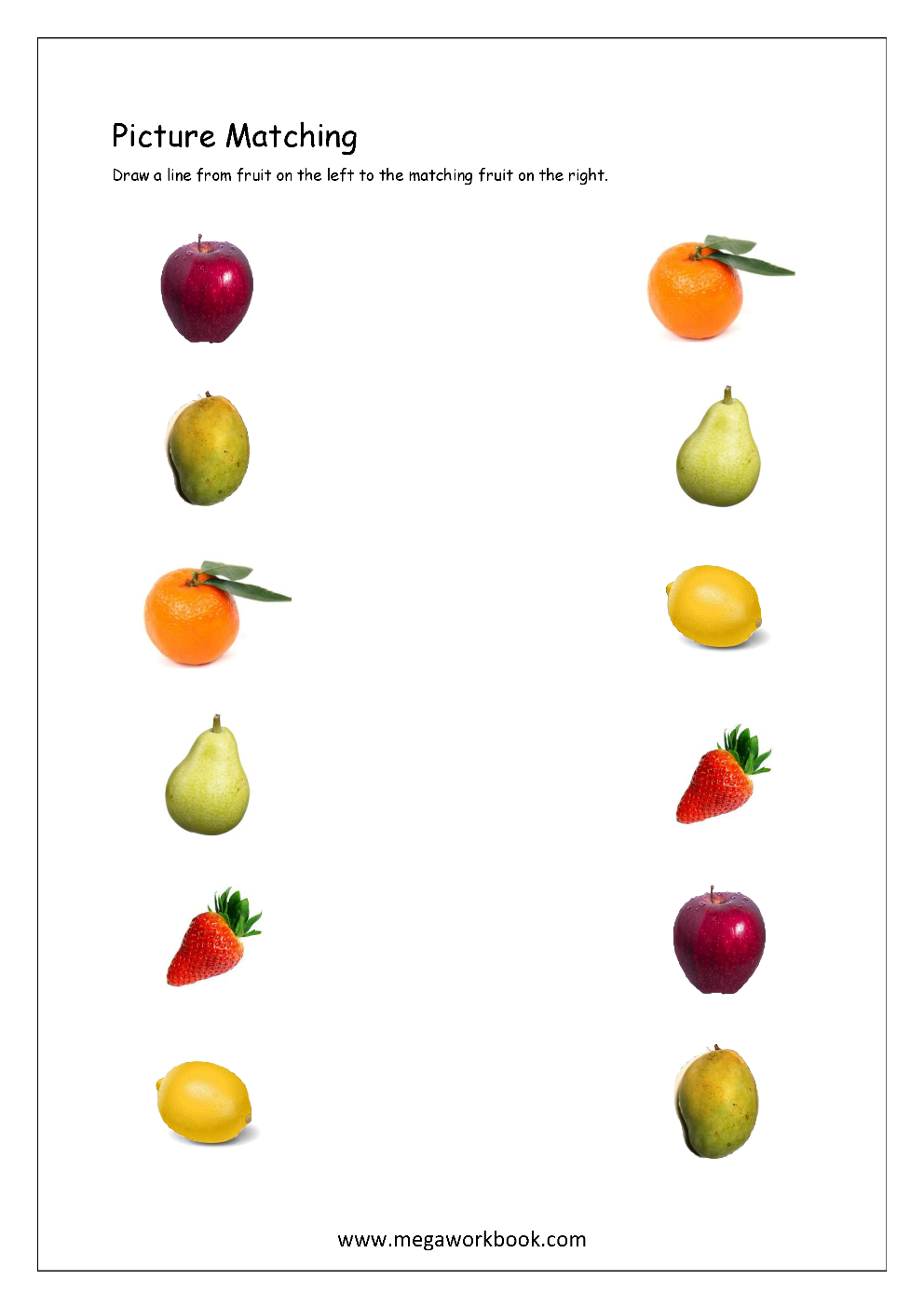 Picture Matching Worksheets For Preschool Free Logical Thinking 