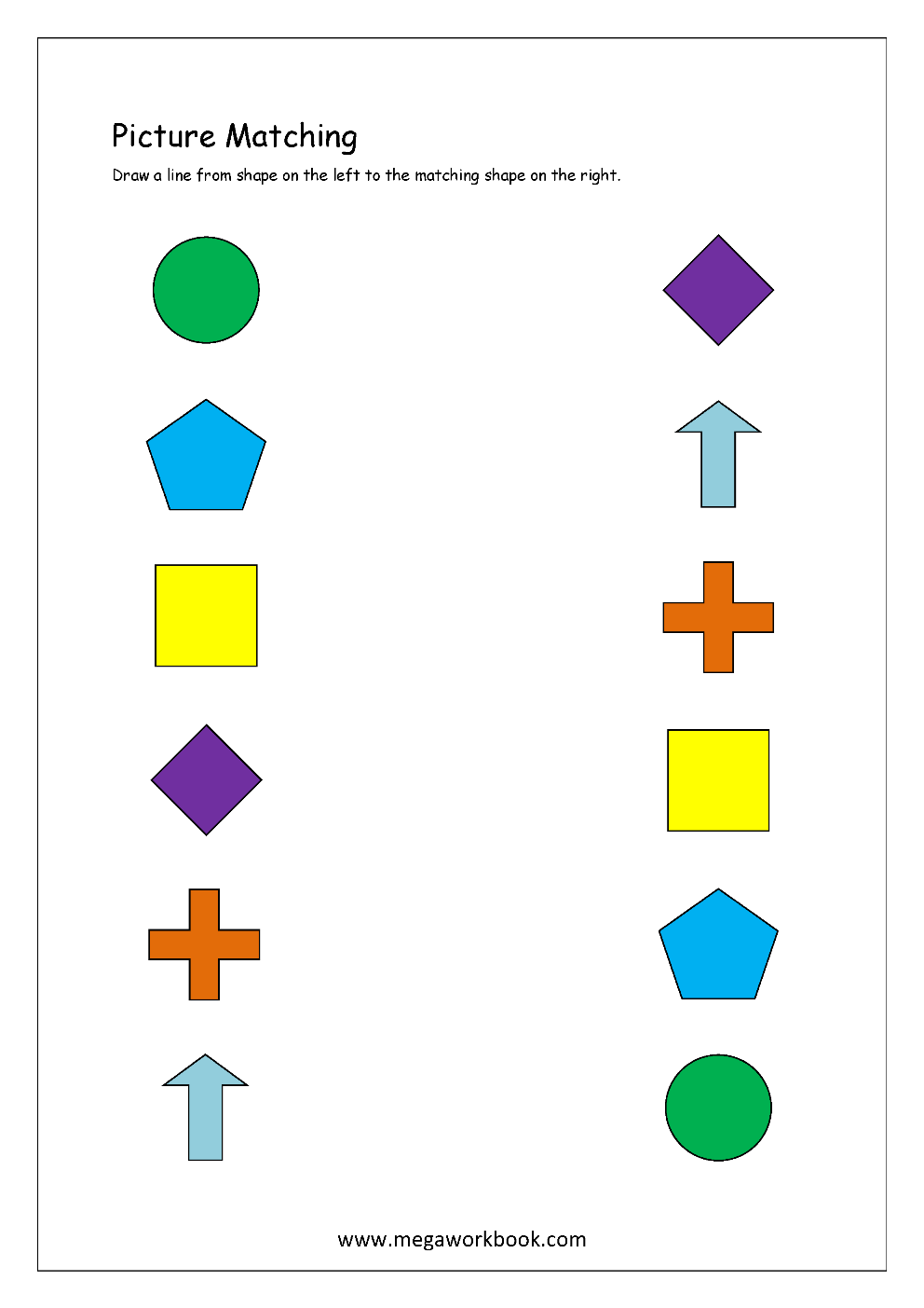 Picture Matching Worksheets For Preschool Free Logical Thinking Printables For Kids MegaWorkbook