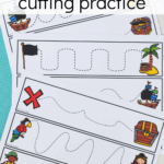 Pirate Cutting Practice Free Printable Fun A Day 