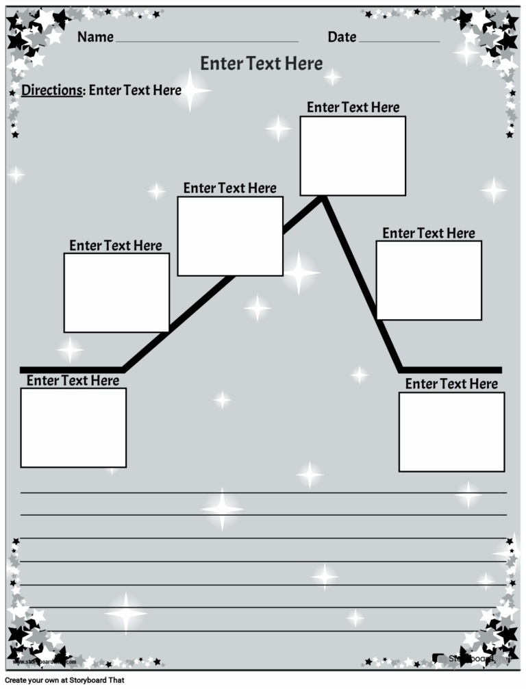 Plot Diagram Worksheet Templates StoryboardThat