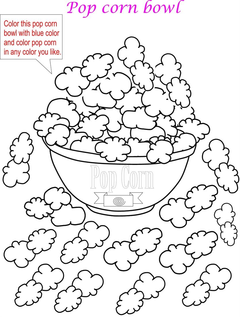 Pop Corn Coloring Page For Kids Worksheets Library Pop Corn Coloring Page For Kids Worksheets Library