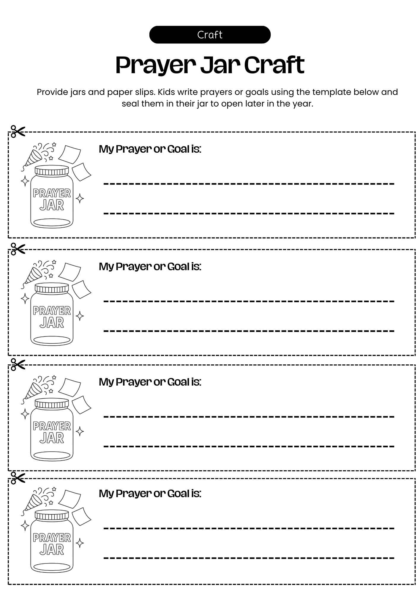 Free Printable Prayer Worksheets For Kids