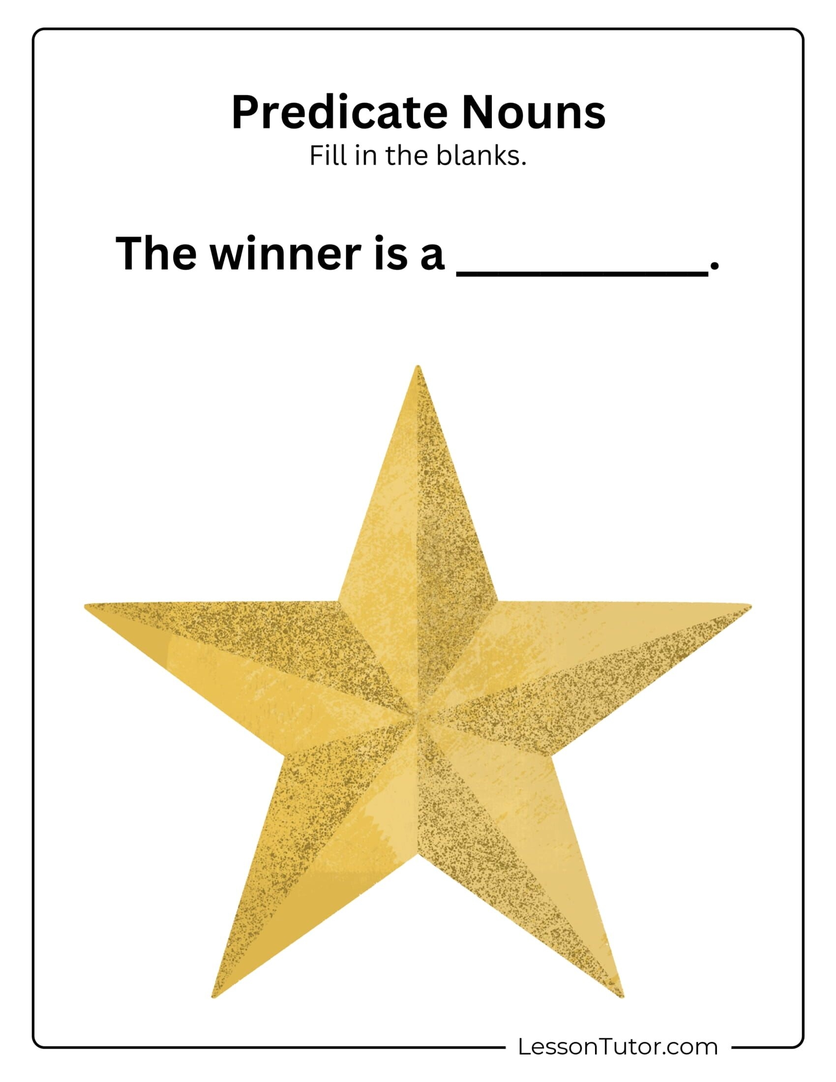 Predicate Nouns Worksheets Free Coloring Pages PDF Printables And Worksheets Lesson Tutor