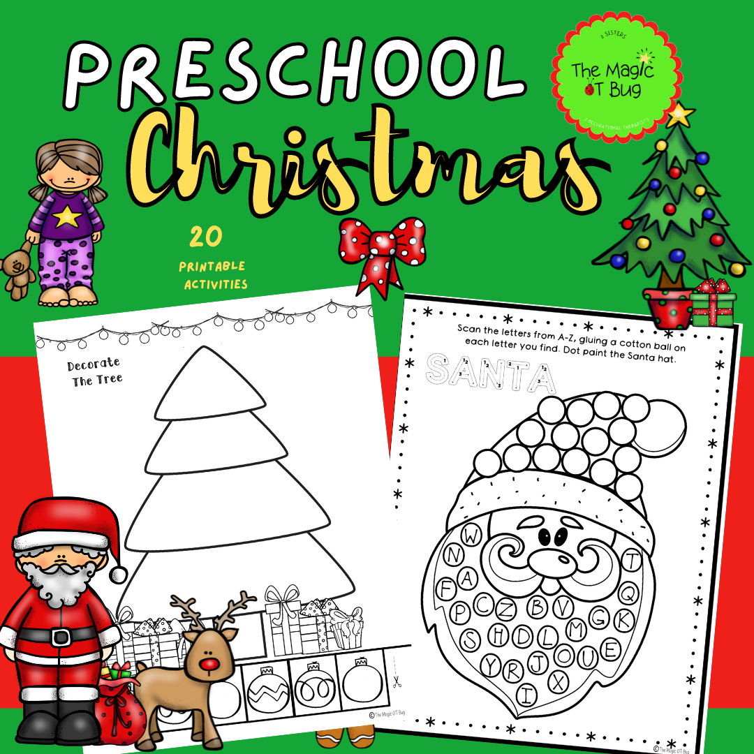 Preschool Christmas Activities Crafts Worksheets Occupational 