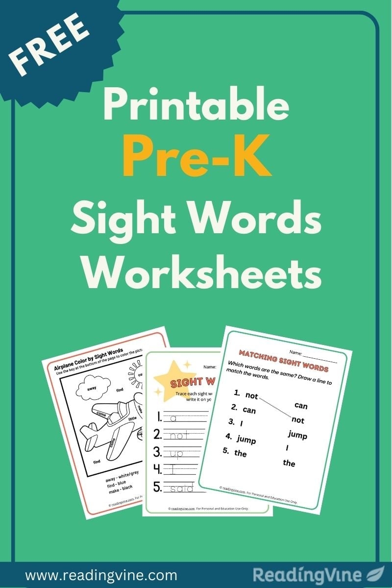 Preschool Sight Words