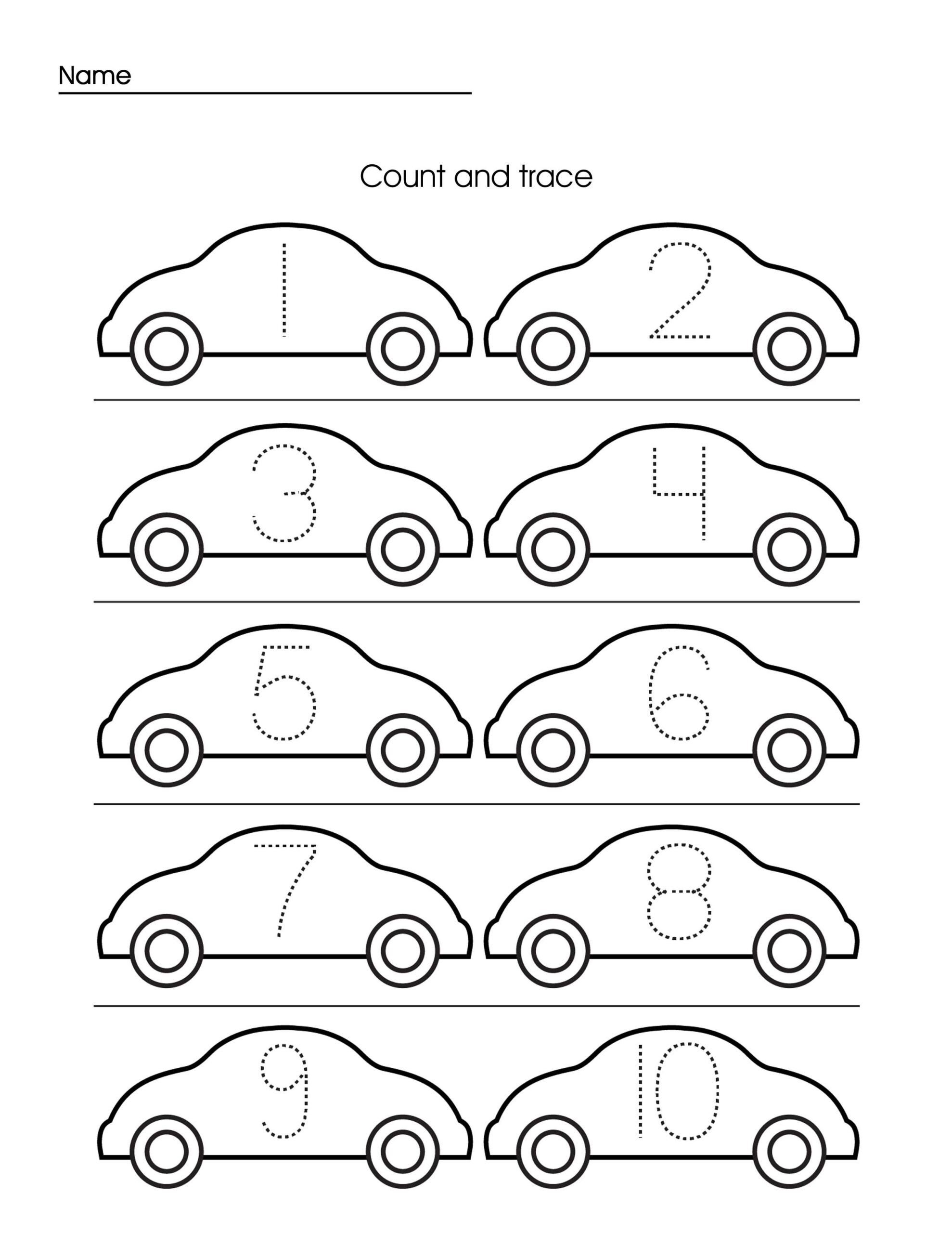 Toddler Free Printable Preschool Tracing Worksheets