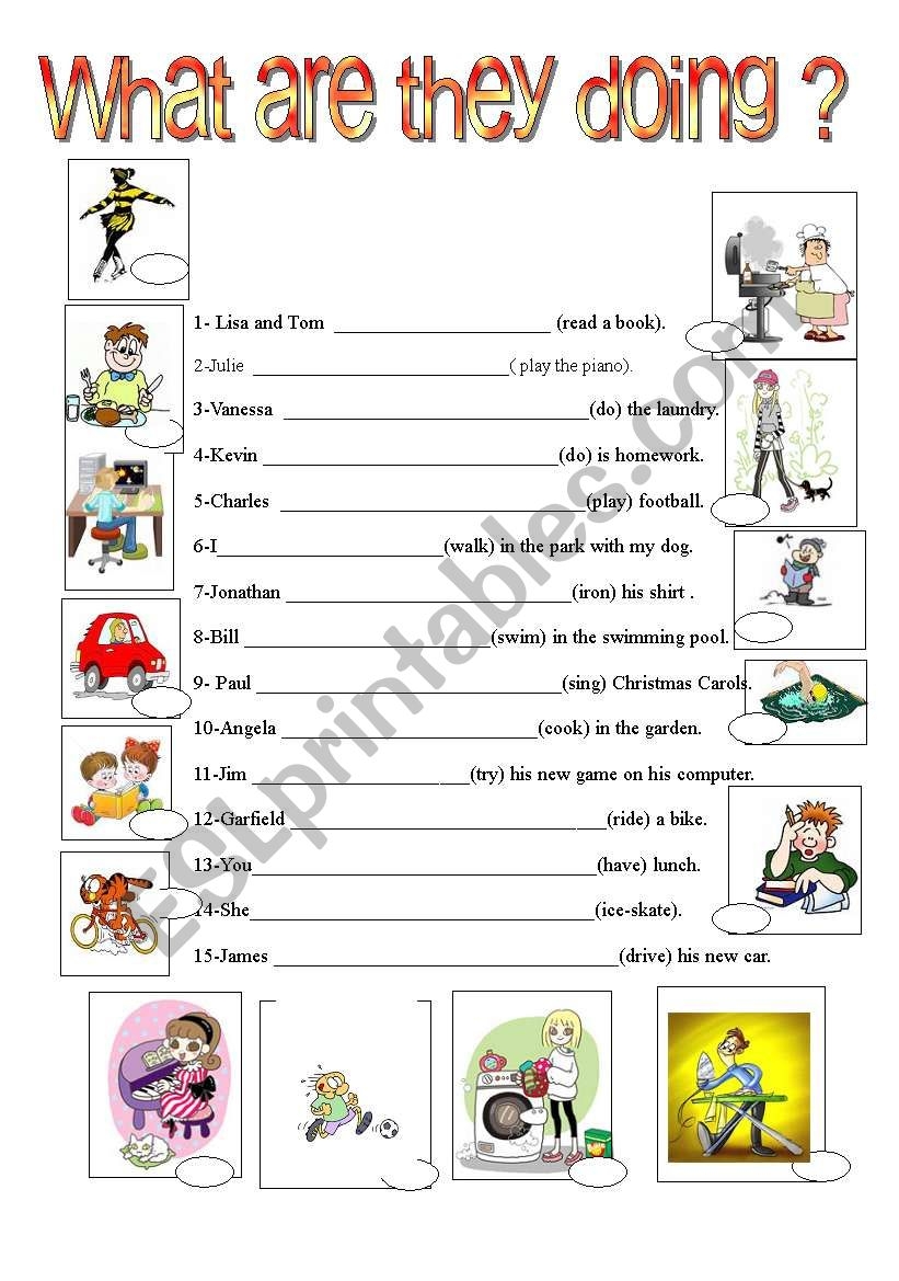Present Continuous Worksheet ESL Worksheet By Fernis Worksheets Library Present Continuous Worksheet ESL Worksheet By Fernis Worksheets Library