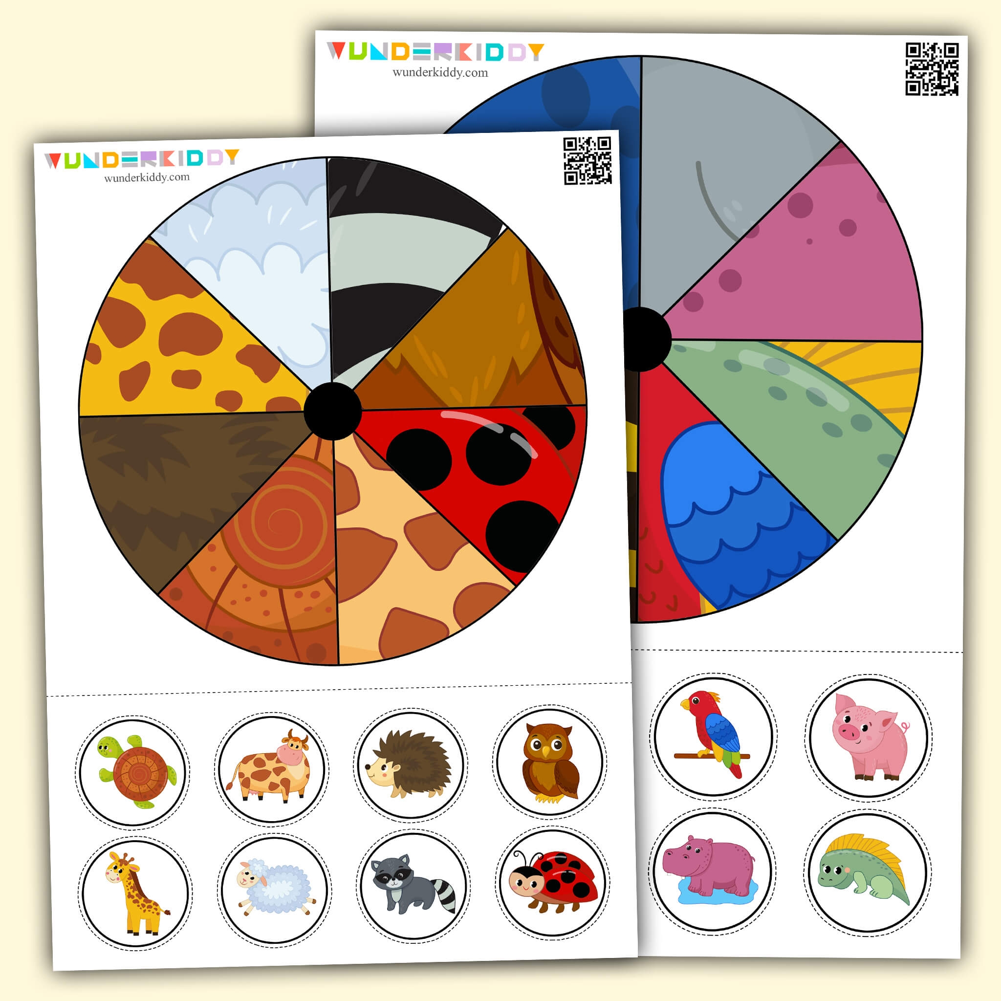 Printable Animal Skin Covers Preschool Sensorial Activity