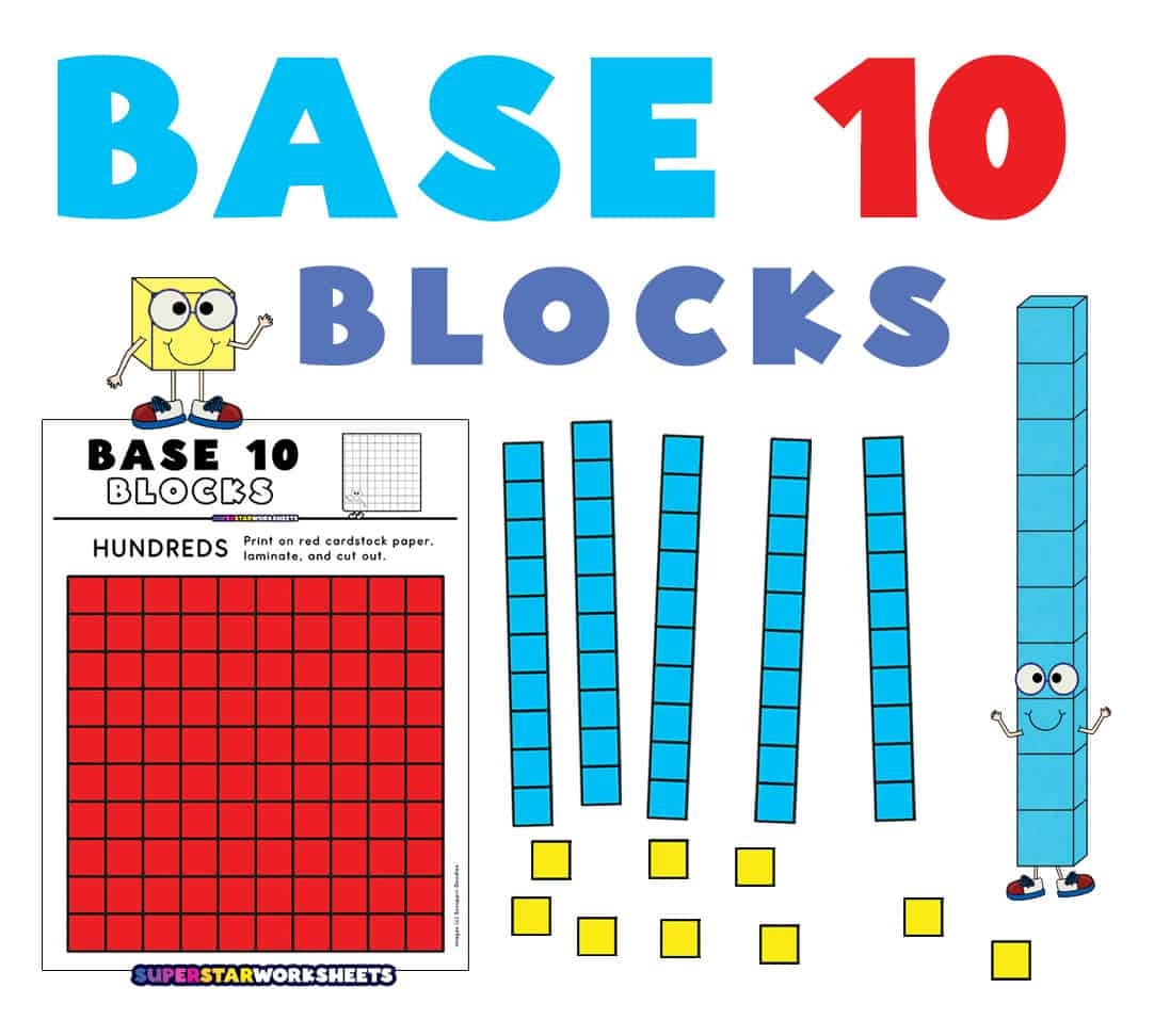 Printable Base 10 Blocks Superstar Worksheets Printable Base 10 Blocks Superstar Worksheets