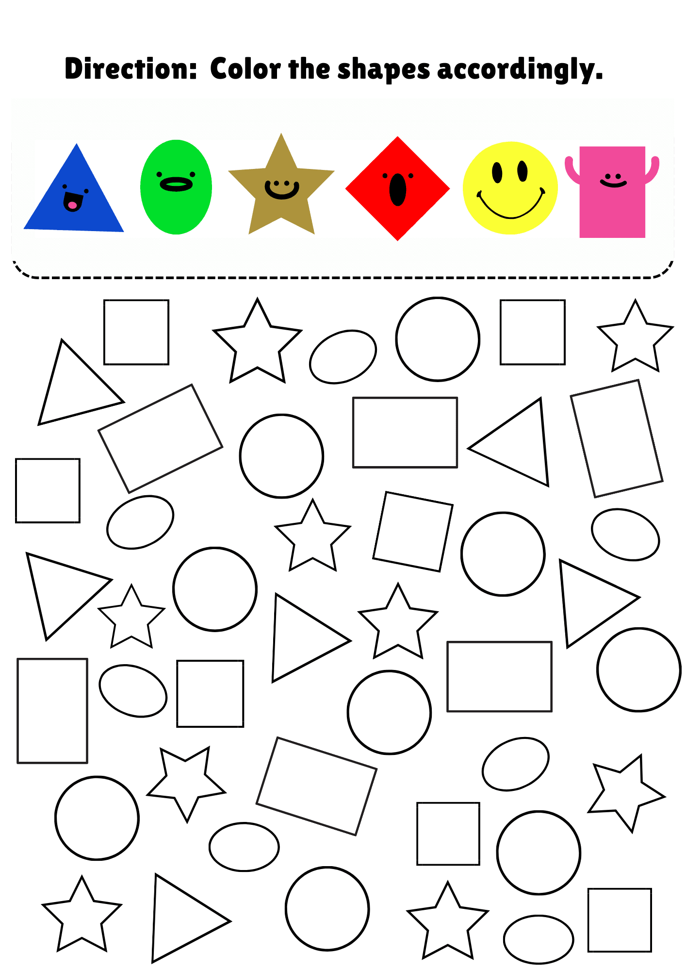 Printable Colors And Shapes Worksheets For Kids By Digital blitz Raket PH