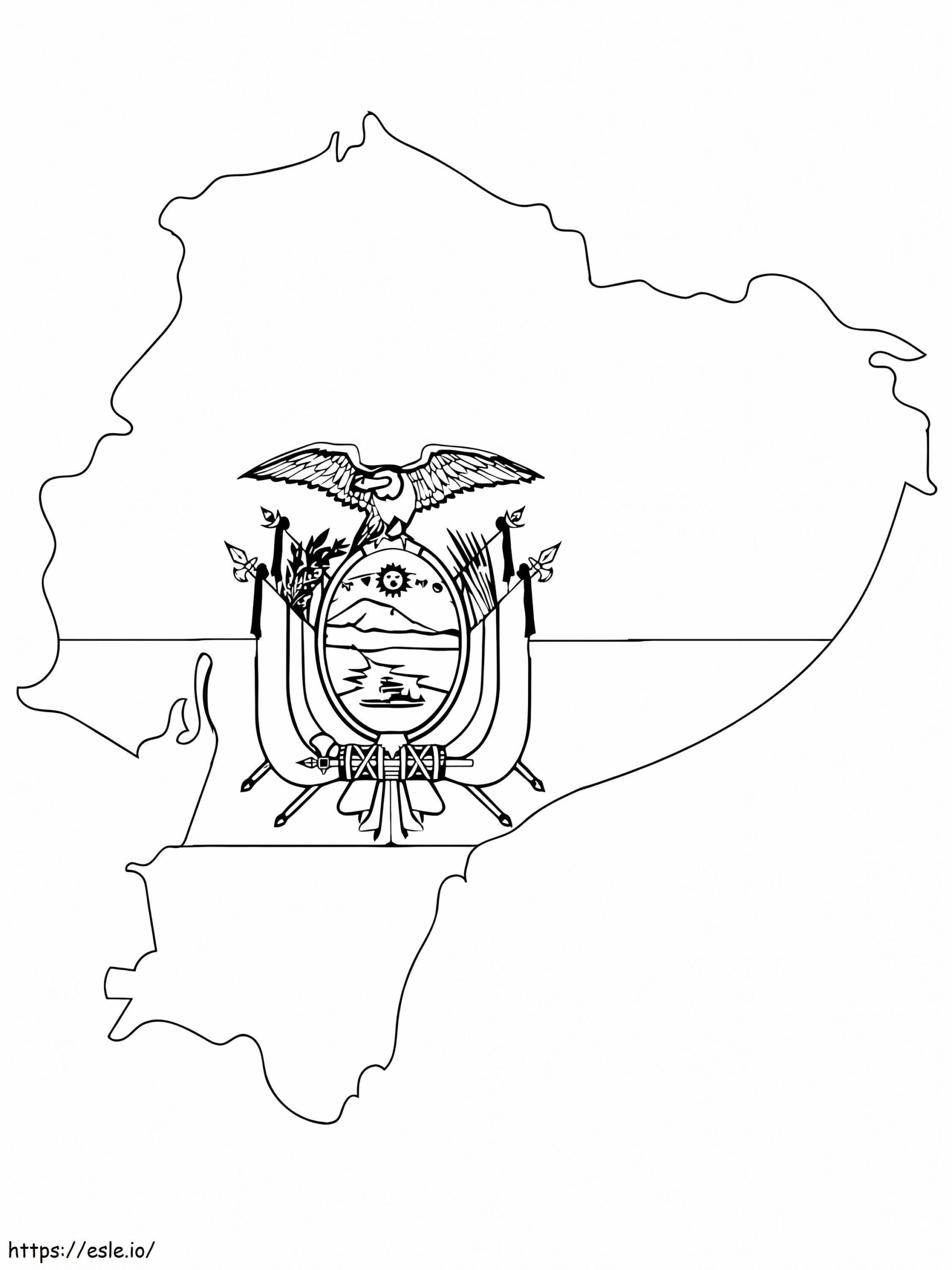Printable Ecuador Coloring Page