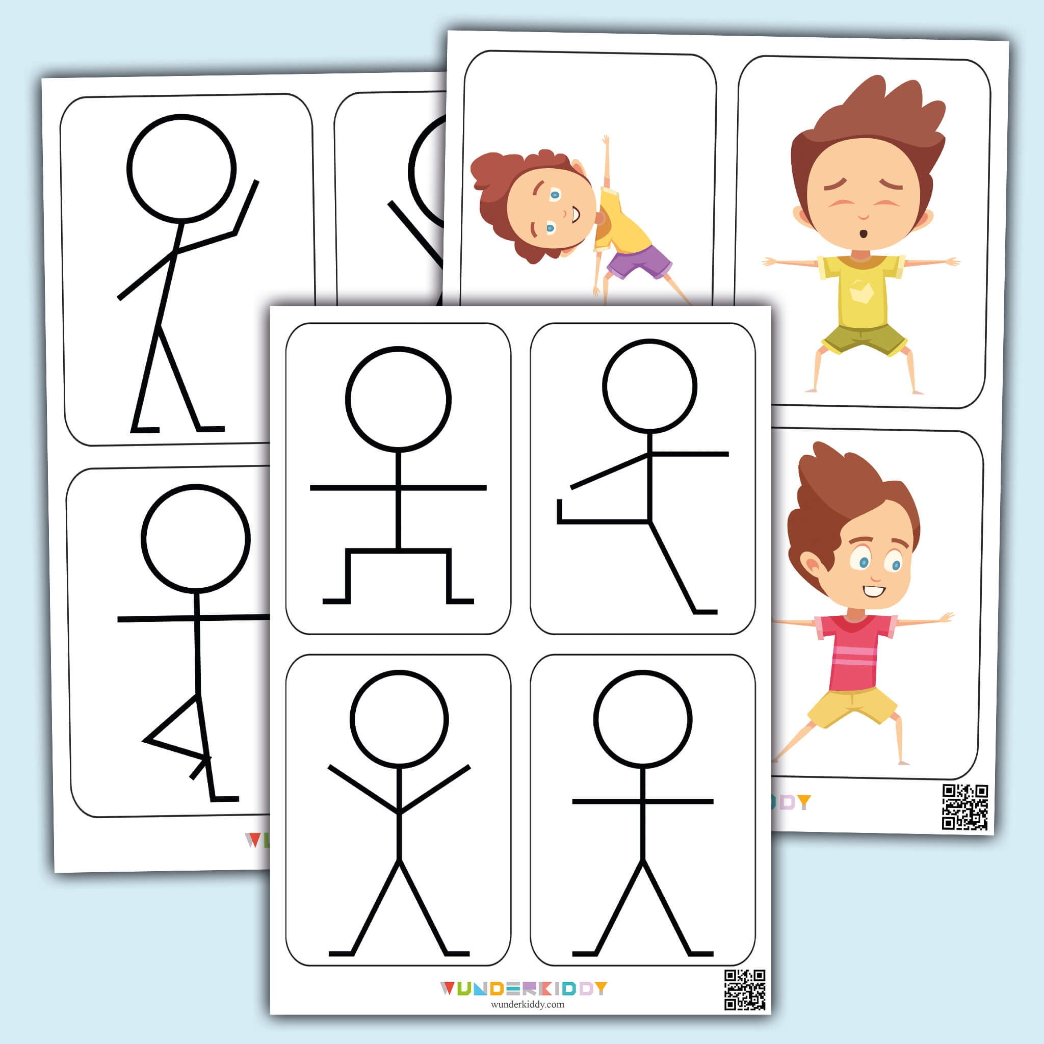 Printable Exercise Stick Figure Physical Workout For Kids Printable Exercise Stick Figure Physical Workout For Kids