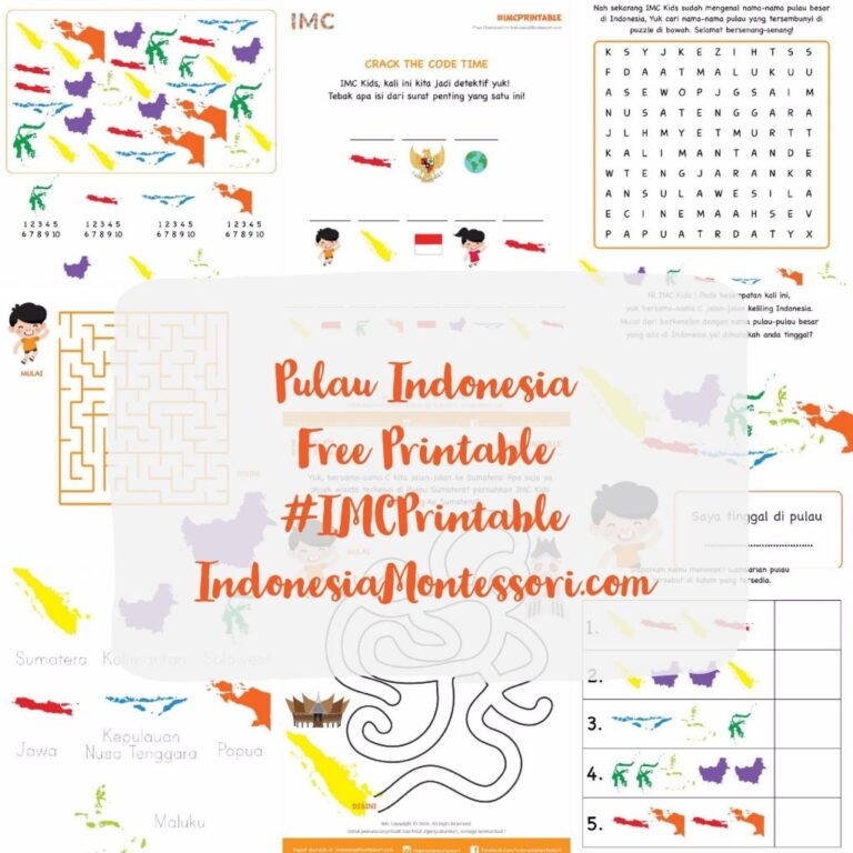Printable Gratis Bahasa Indonesia IndonesiaMontessori Com