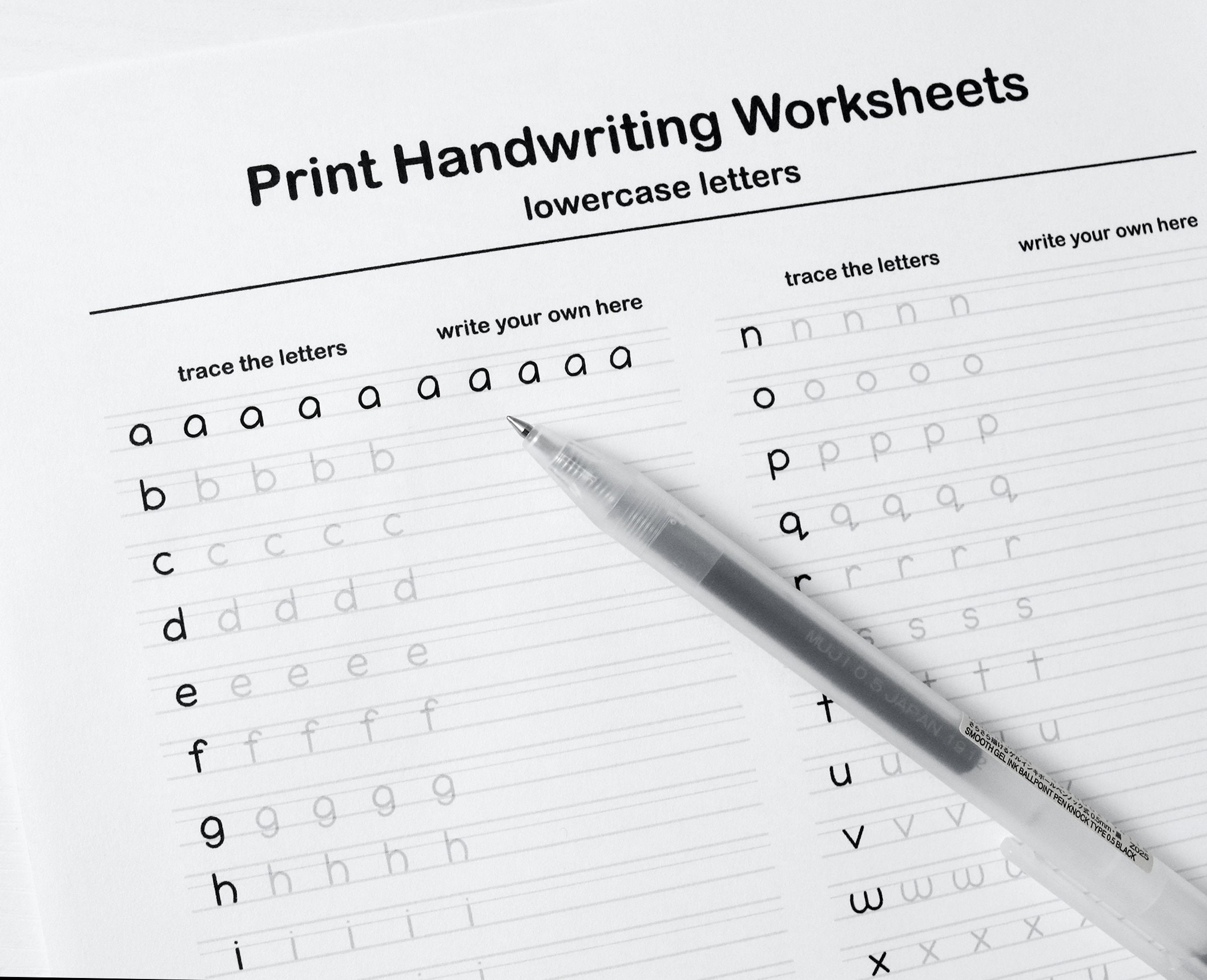 Free Printable Handwriting Worksheets For Adults