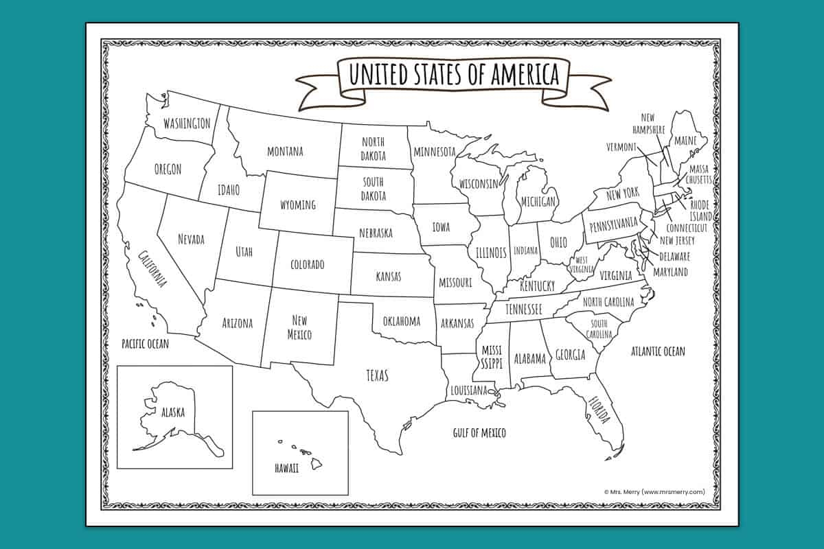 Free Printable 50 States Printable Worksheets Free Printable 50 States Printable Worksheets