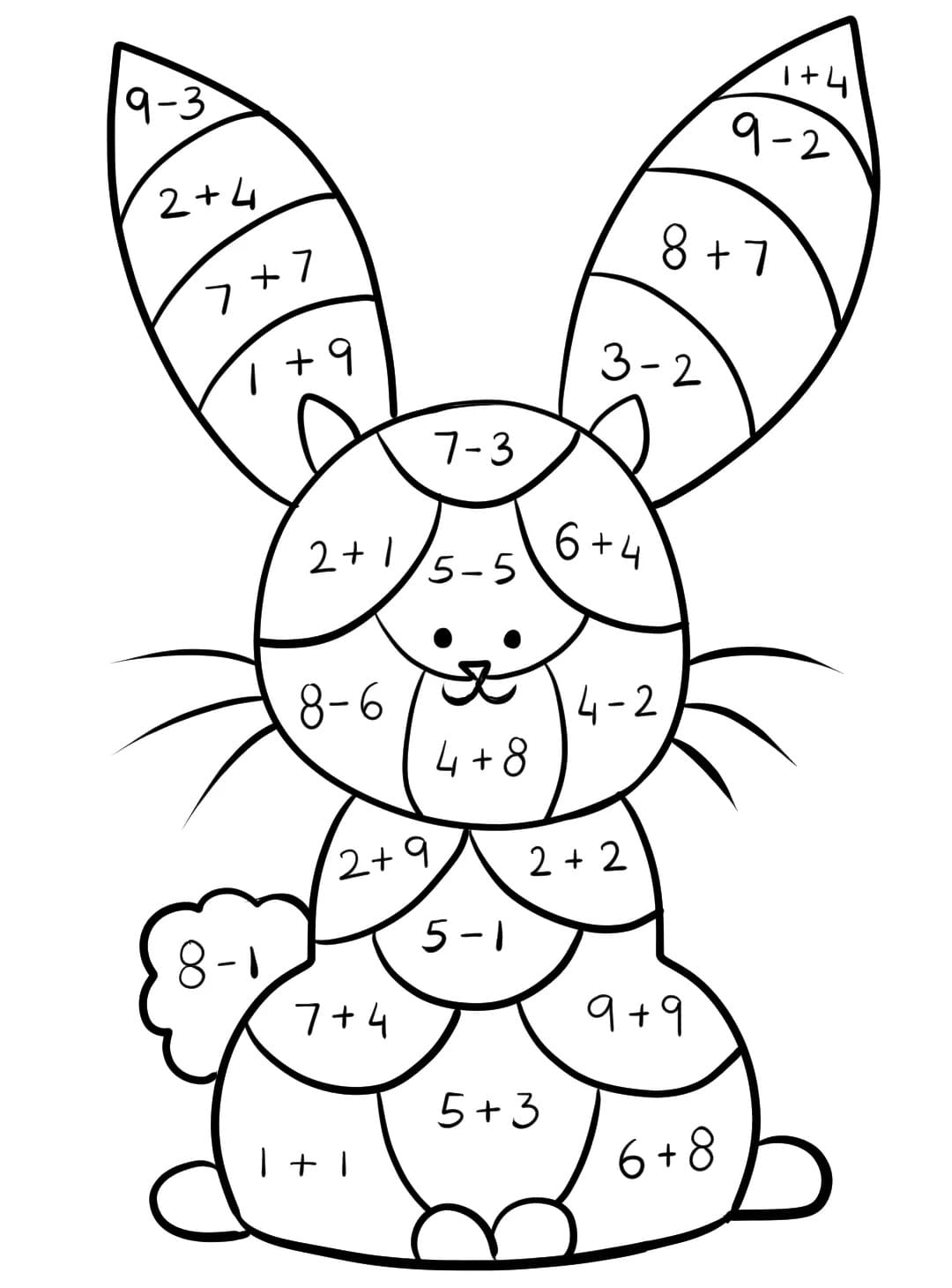 Free Printable Math Coloring Worksheets