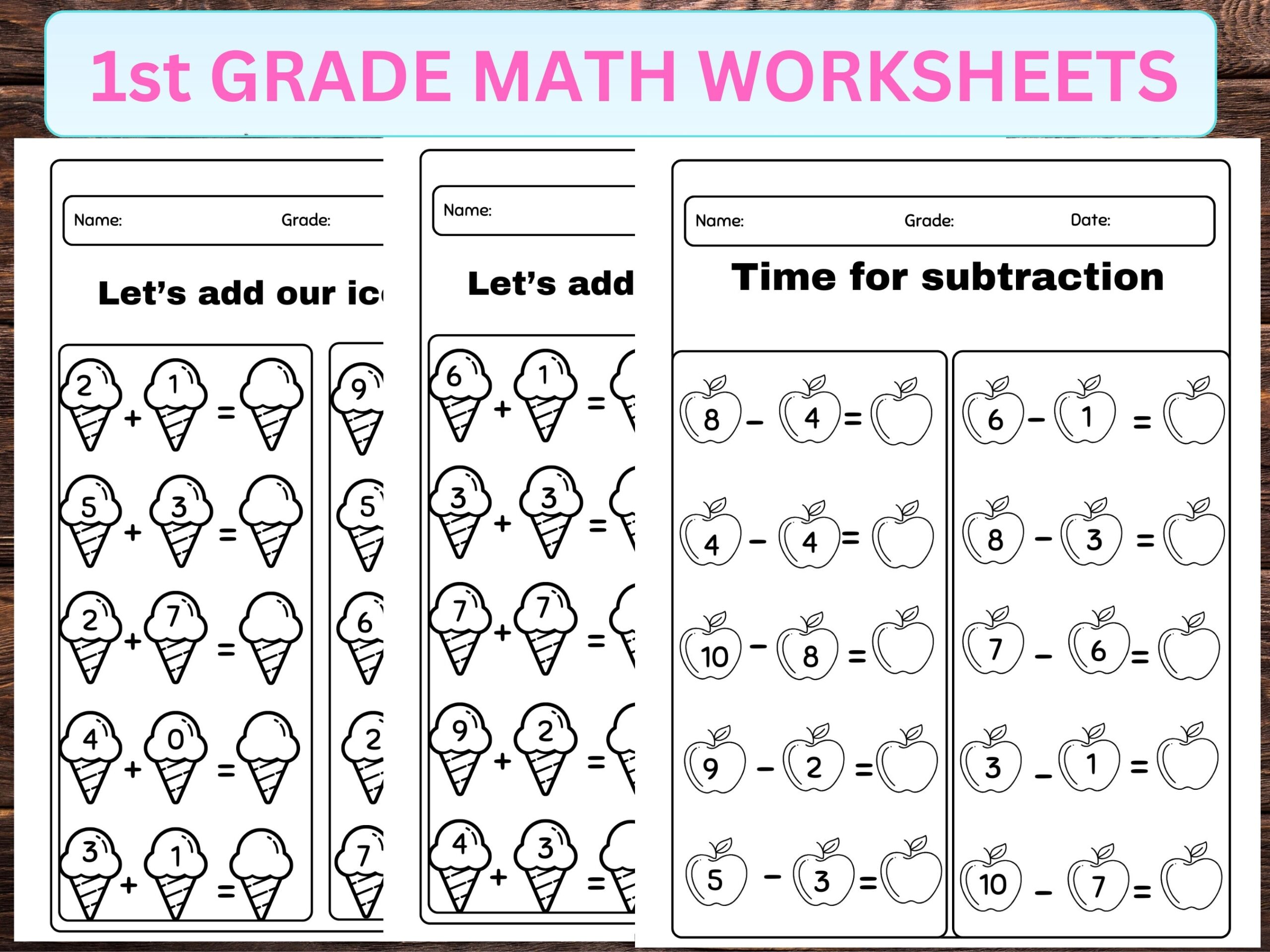 Grade 1 Math Worksheets Free Printable