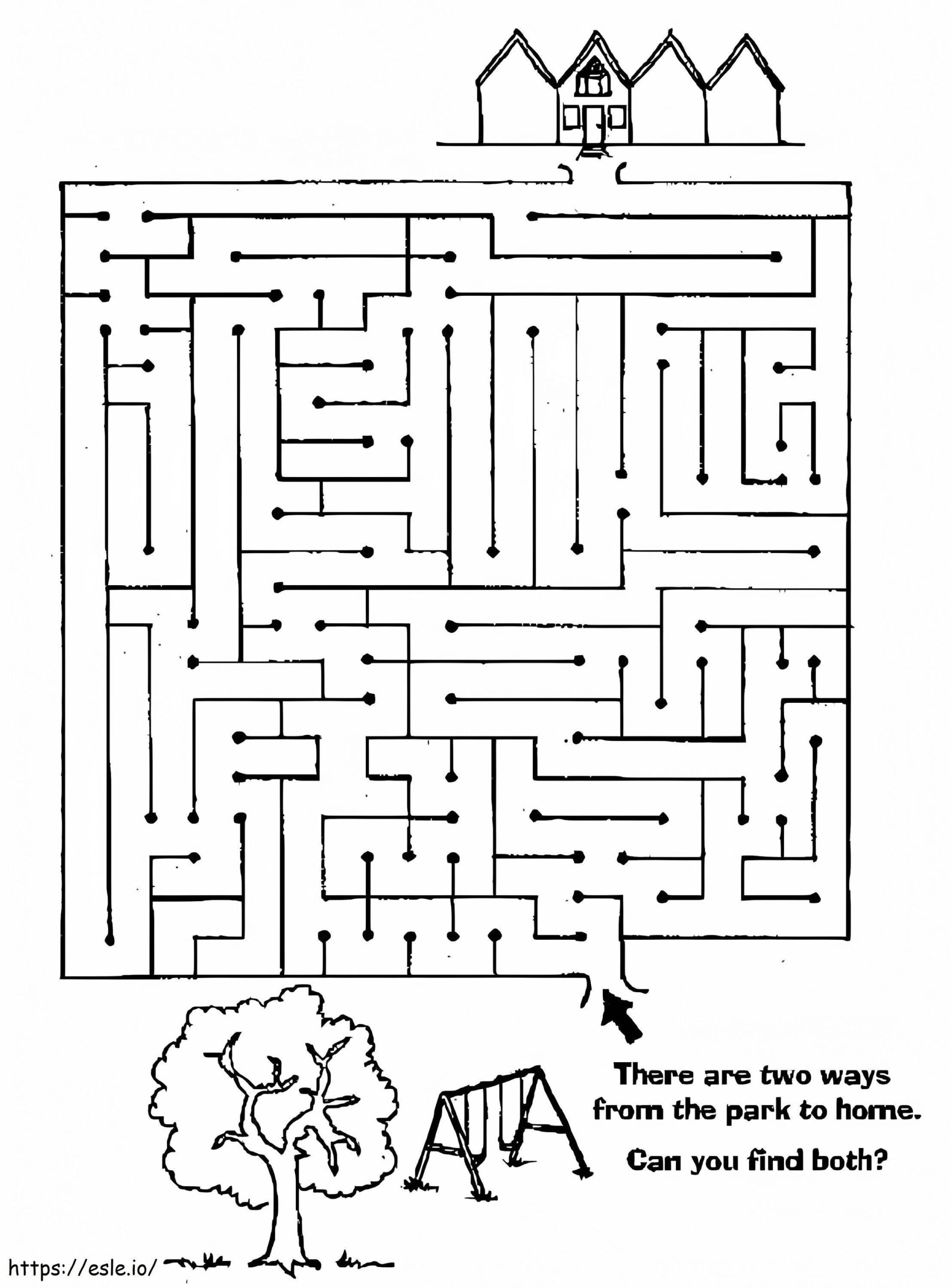Printable Maze Worksheet Coloring Page Printable Maze Worksheet Coloring Page