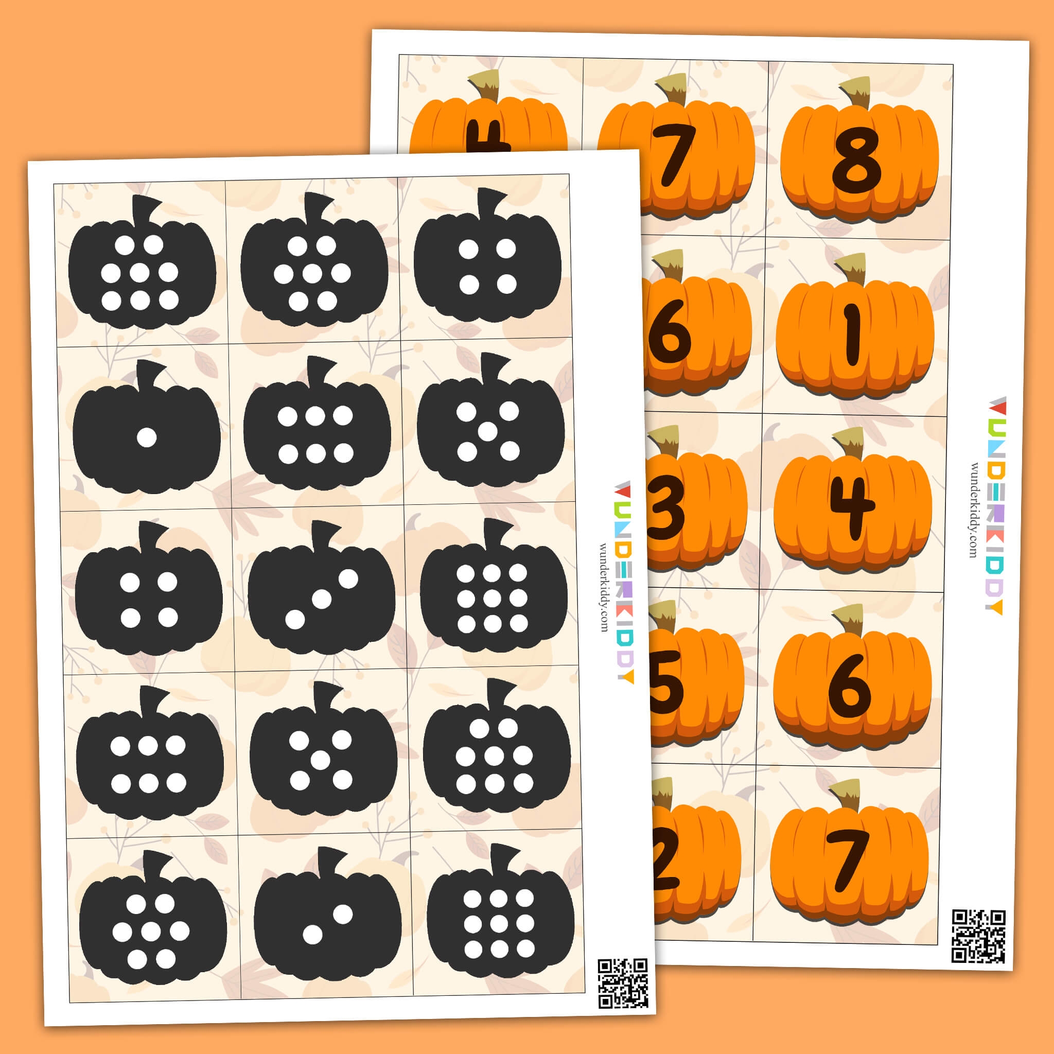 Printable Pumpkin Counting Worksheet For Kids Learning Printable Pumpkin Counting Worksheet For Kids Learning