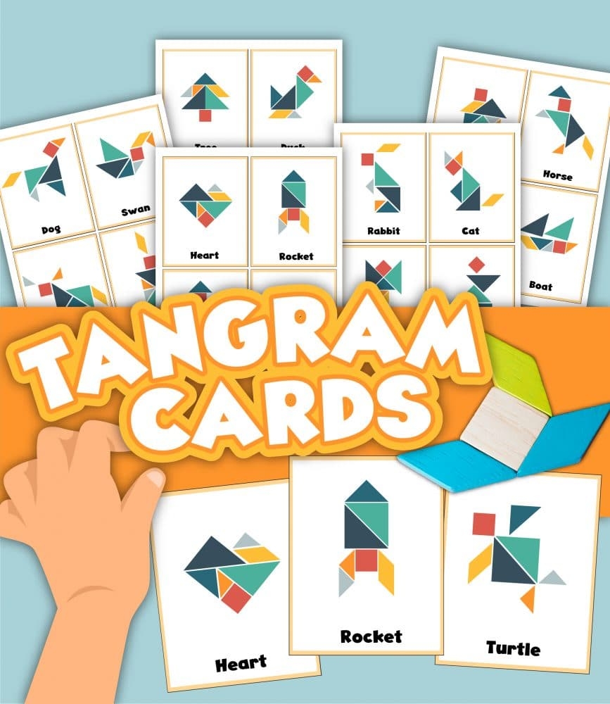 Printable Tangram Challenge Cards Only Passionate Curiosity