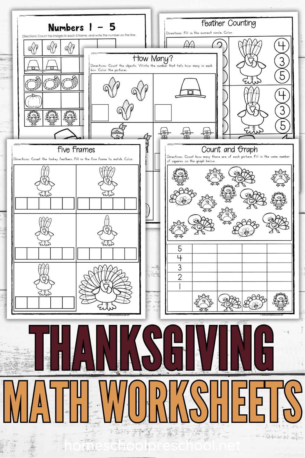 Free Printable Thanksgiving Math Worksheets