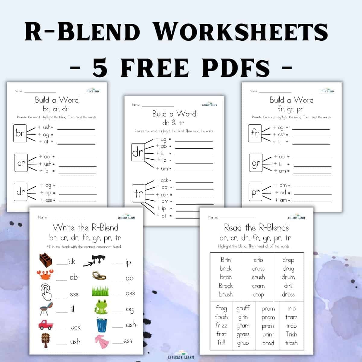 Consonant Blends Free Printable Worksheets Consonant Blends Free Printable Worksheets