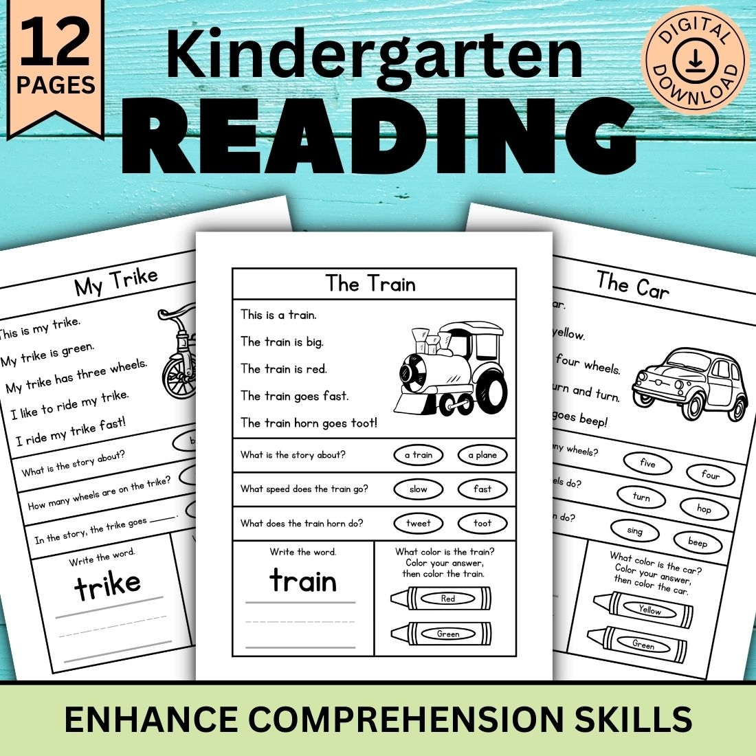 Reading Comprehension Worksheets For Preschool Kindergarten 