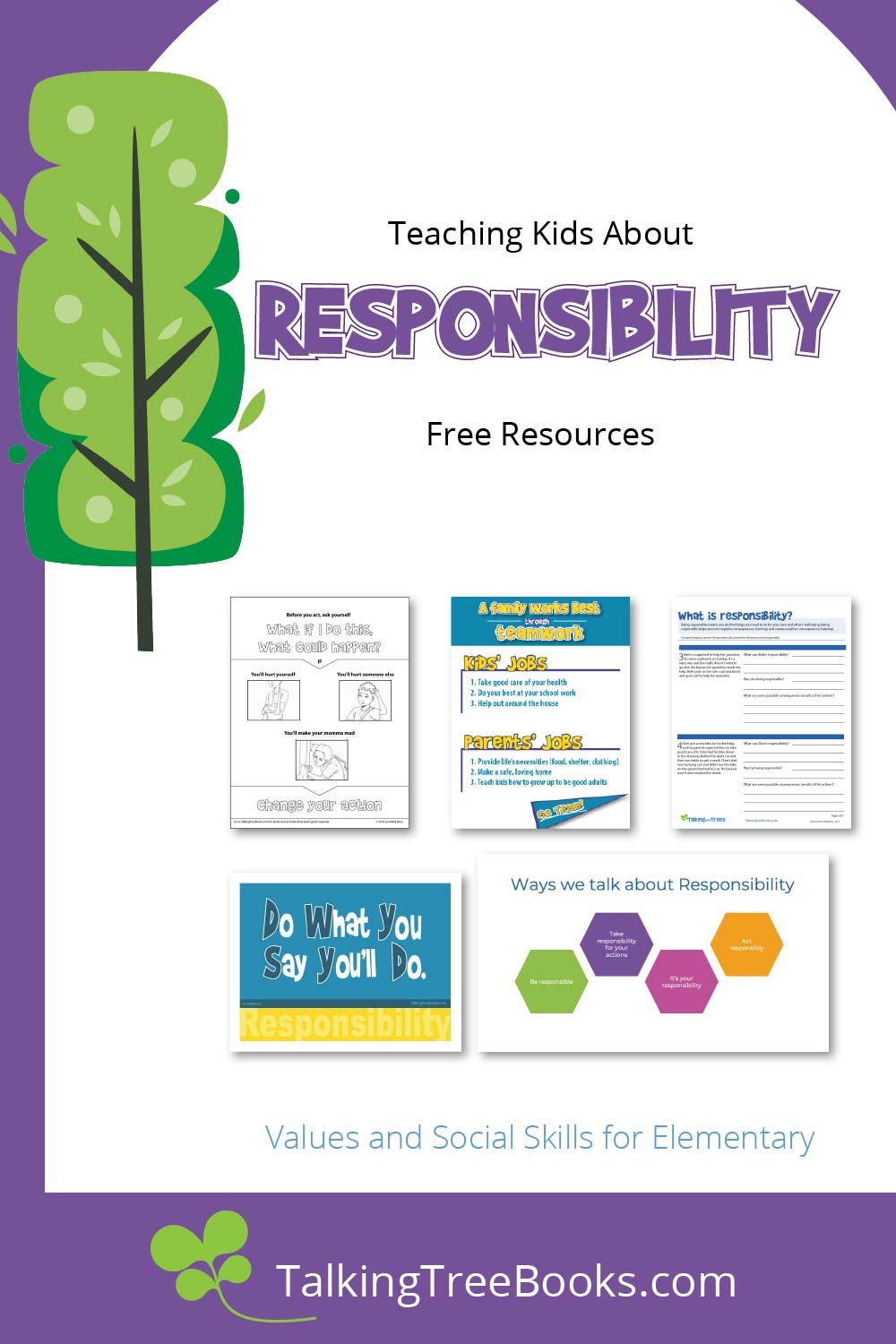 Free Printable Responsibility Worksheets For Kids
