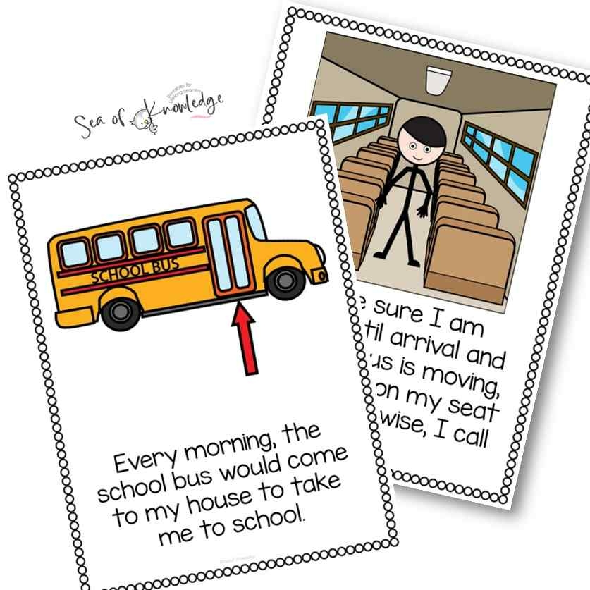 Riding The Bus Social Skills Story Printable Book Teaching Kids Riding The Bus Social Skills Story Printable Book Teaching Kids