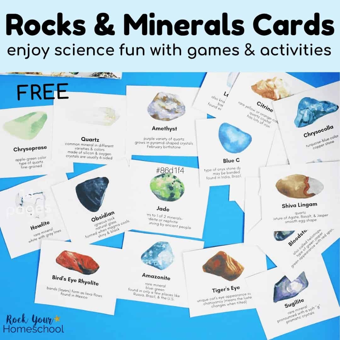 Rocks And Minerals Cards Rock Your Homeschool Rocks And Minerals Cards Rock Your Homeschool