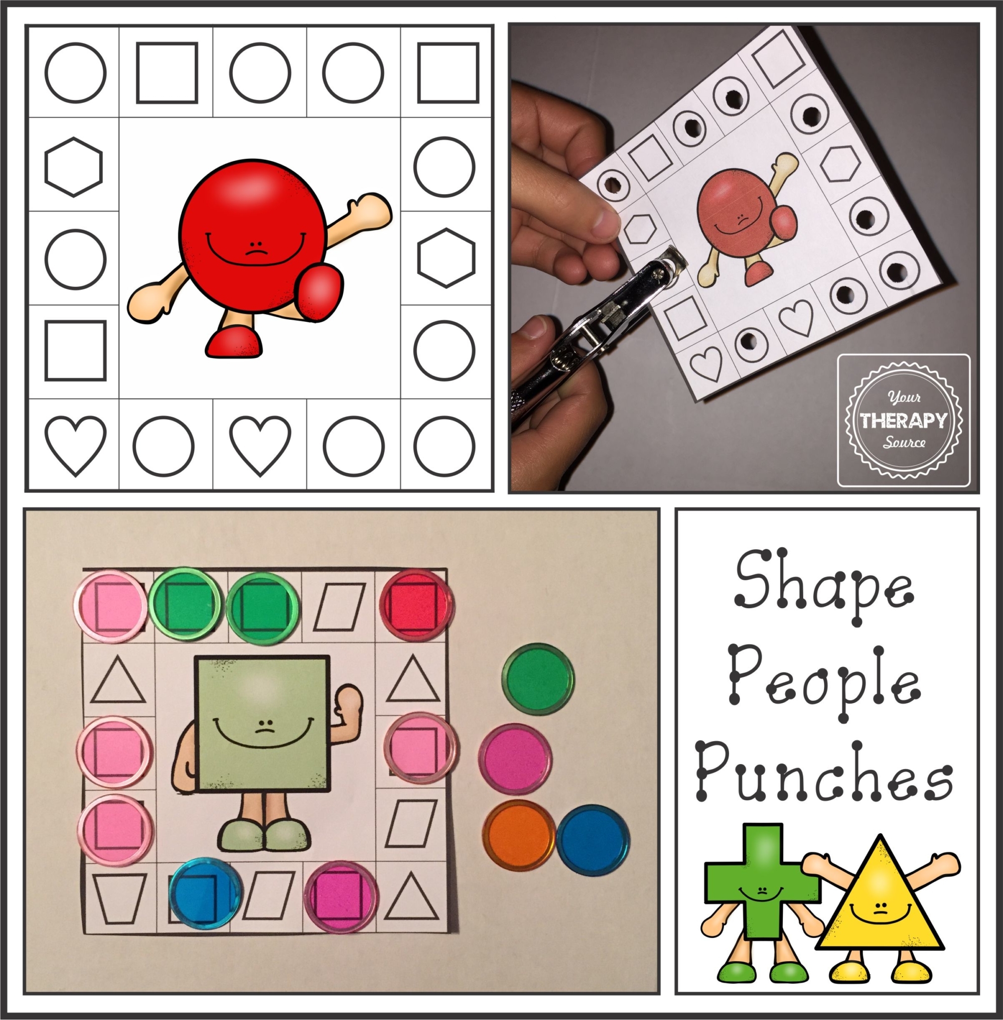 Shape Matching Activity FREE Printable Your Therapy Source