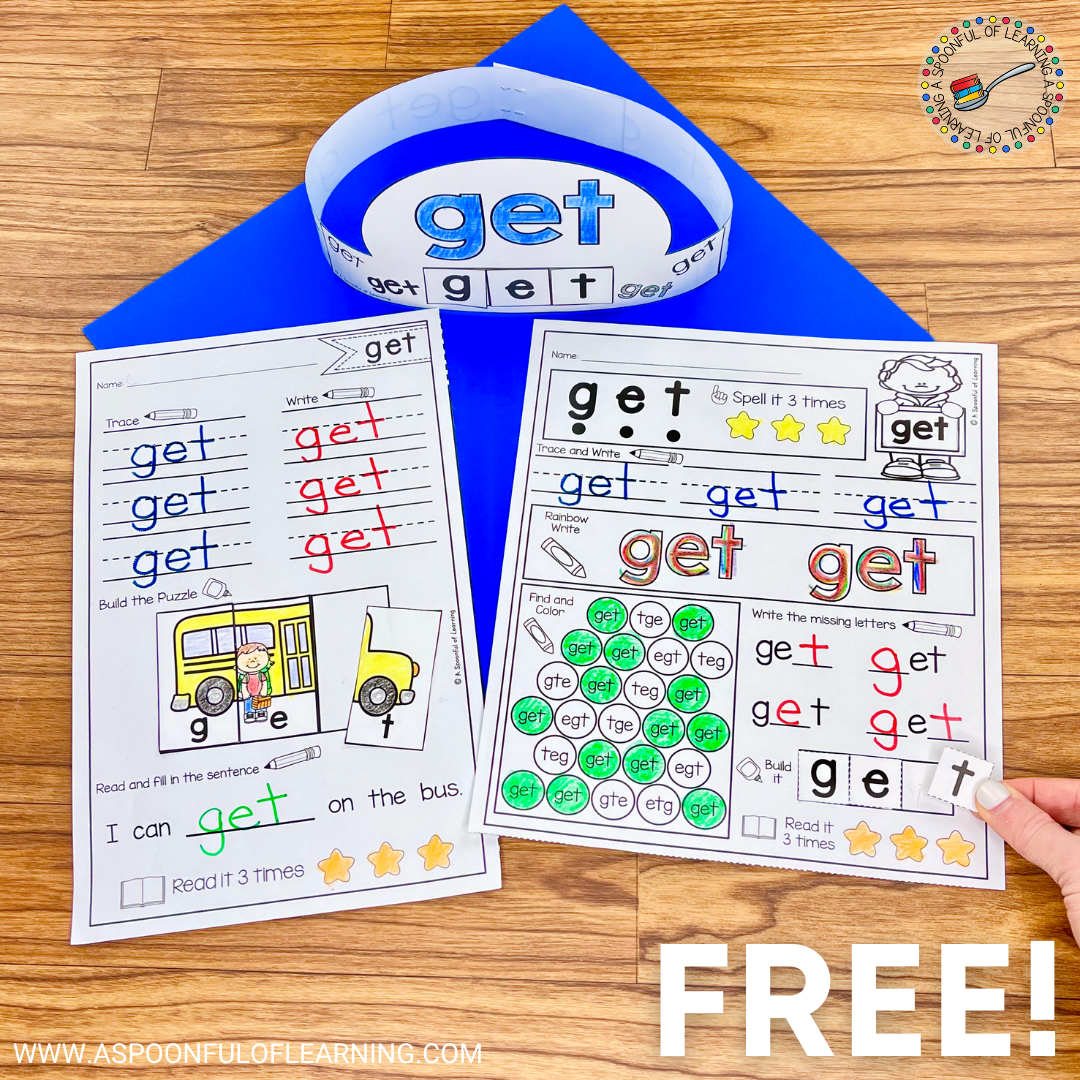 Free Printable Editable Sight Word Worksheets
