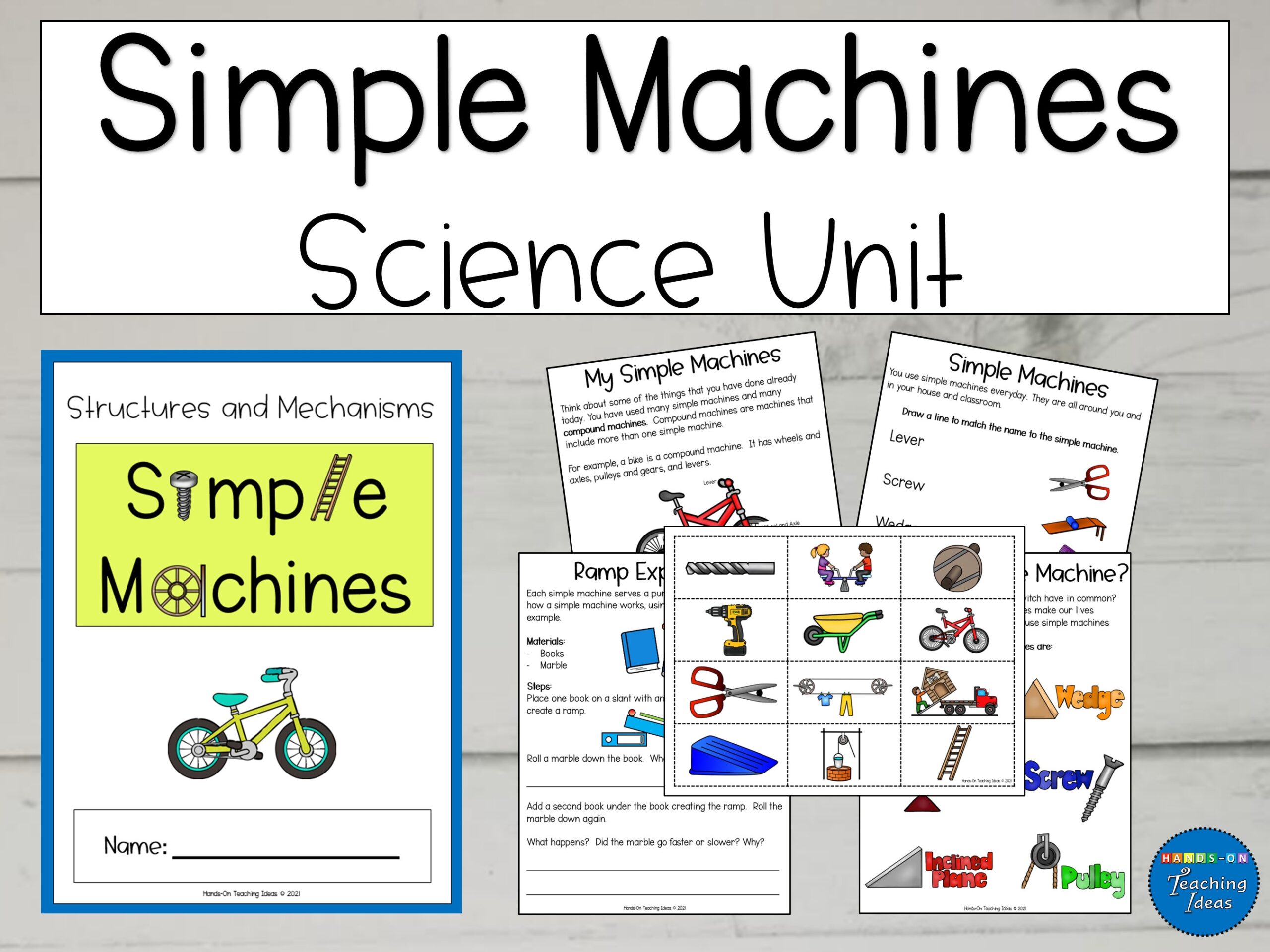 Simple Machines Science Science Worksheets Printable Science Simple Machines Science Science Worksheets Printable Science