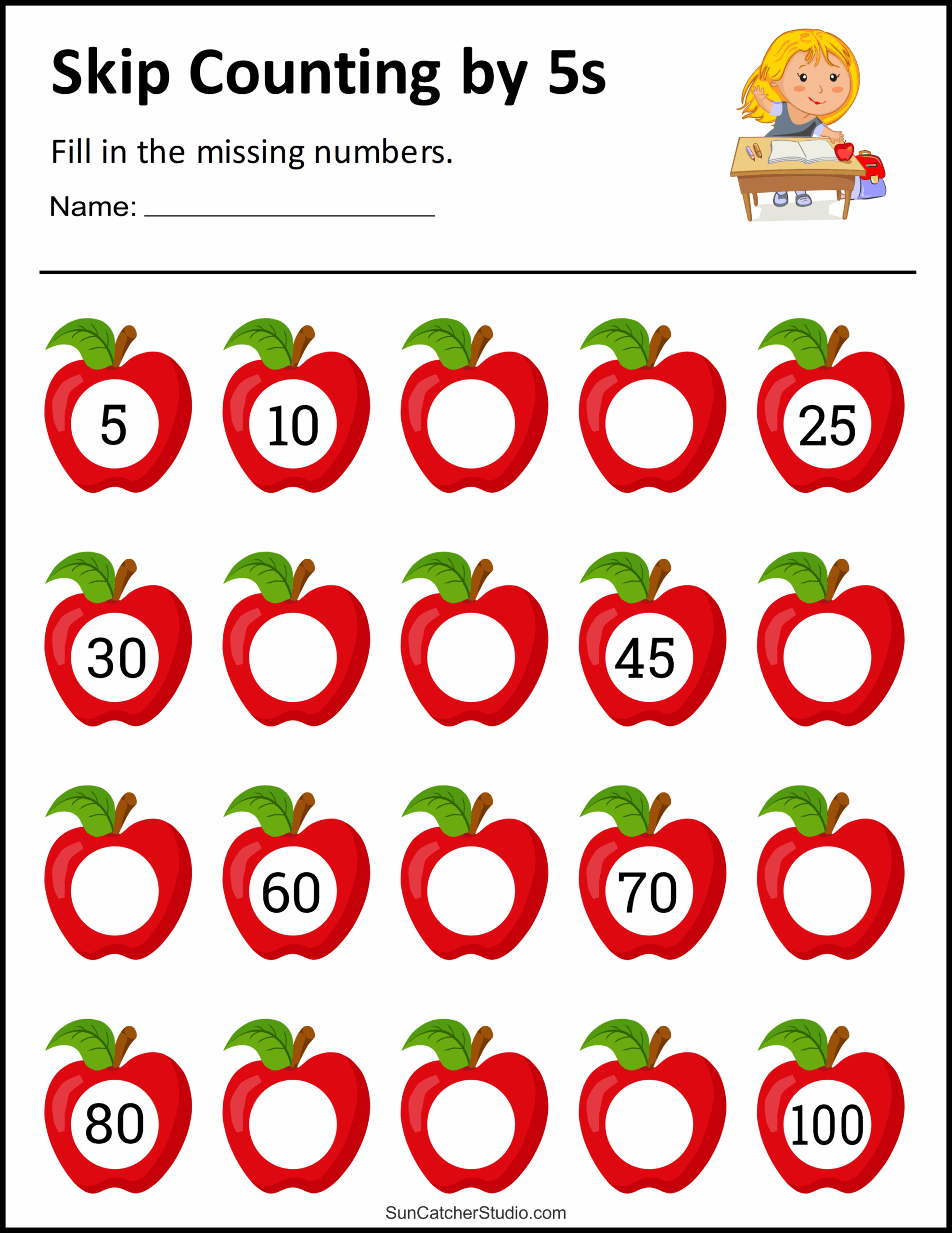 Skip Counting Worksheets And Charts Free Printables Monograms 