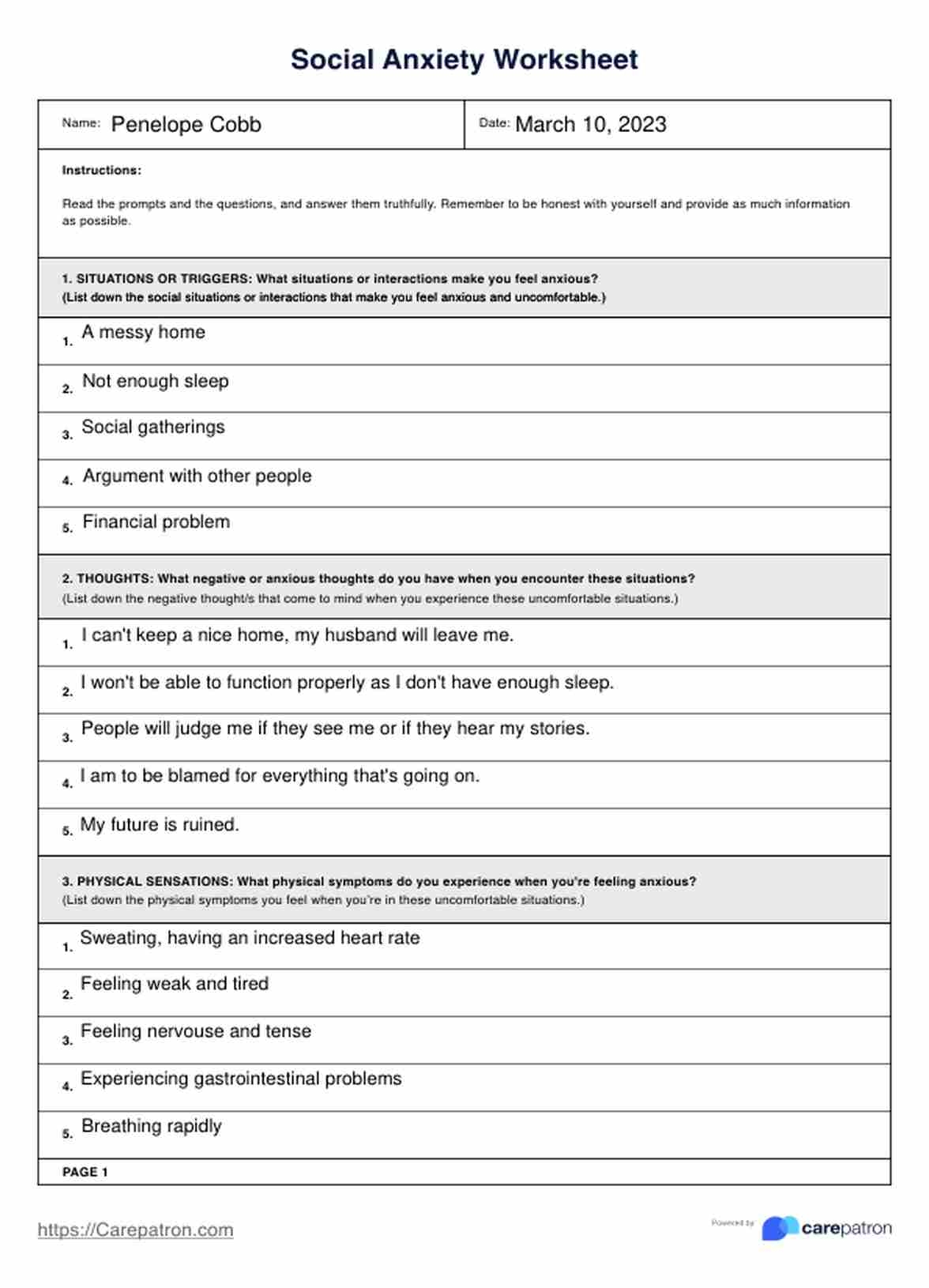 Free Printable Anxiety Triggers Worksheet Free Printable Anxiety Triggers Worksheet