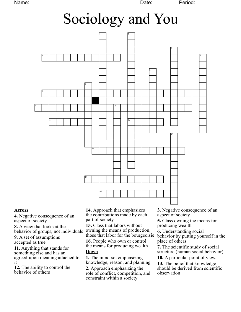 Free Printable Sociology Worksheets Free Printable Sociology Worksheets