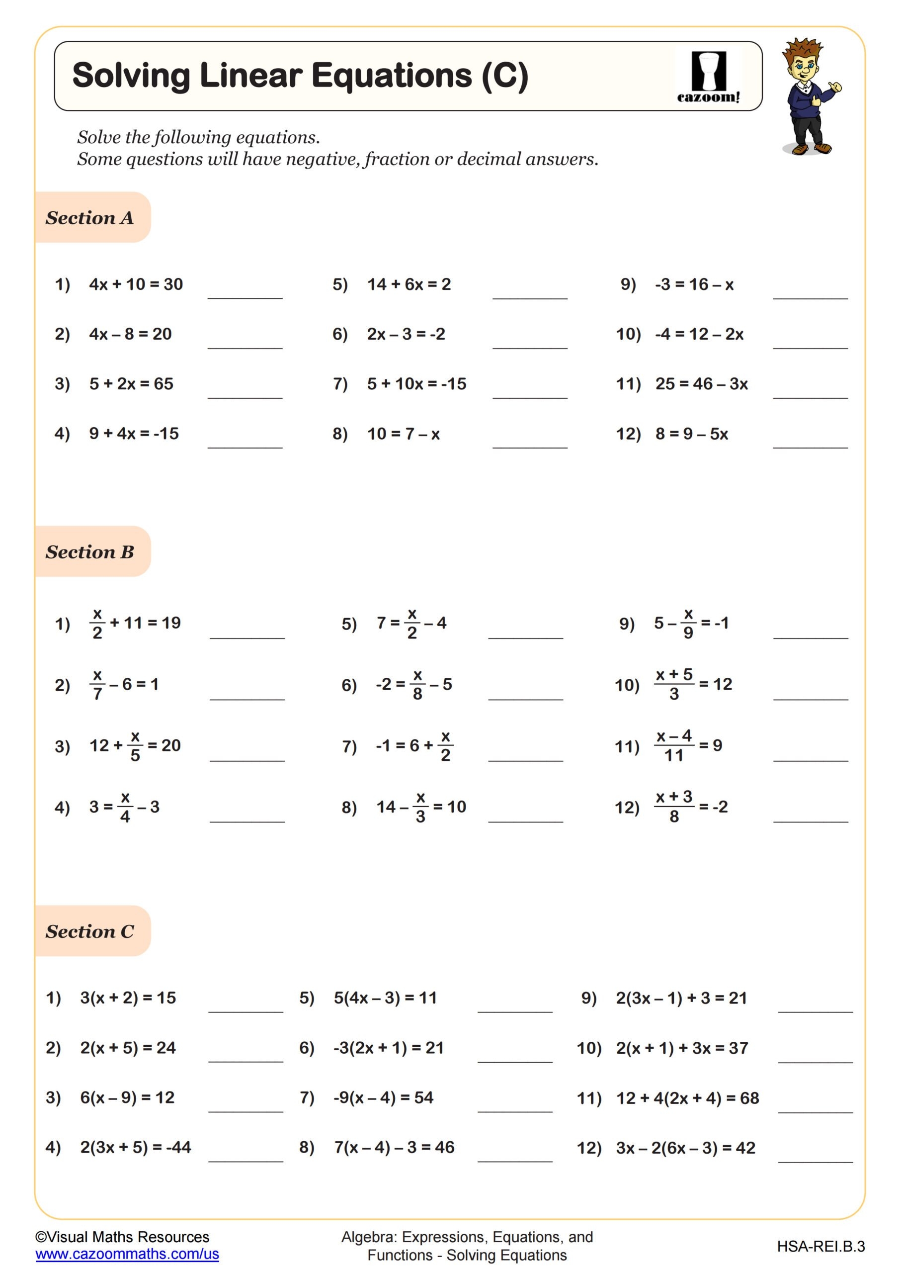 Free Printable Solving Algebraic Expressions Worksheets Free Printable Solving Algebraic Expressions Worksheets