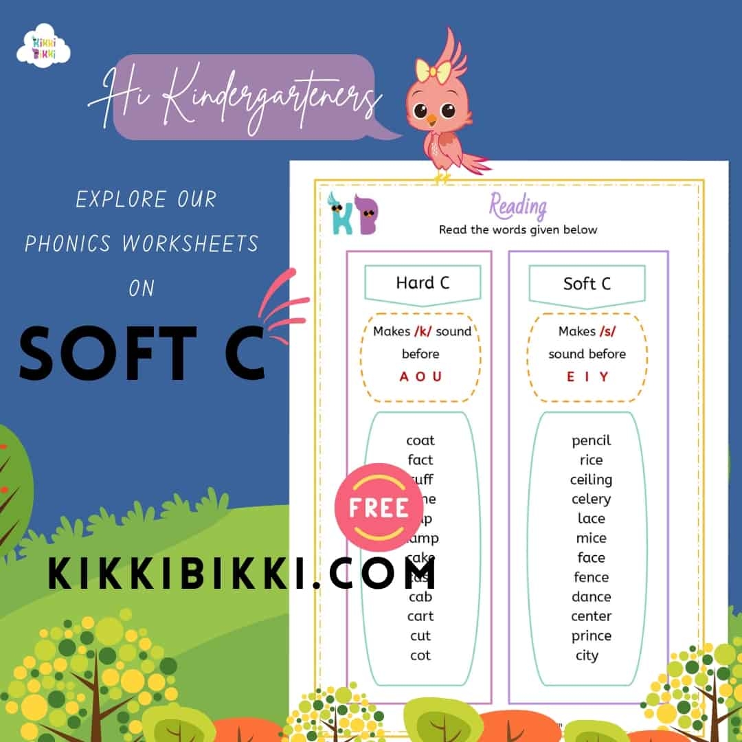 Spelling Rules Soft C Free Phonics Printable Worksheets