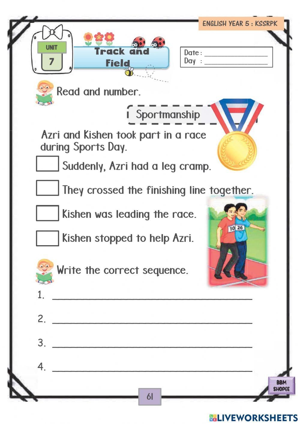 Sportsmanship Worksheets Reviewed By Teachers Worksheets Library