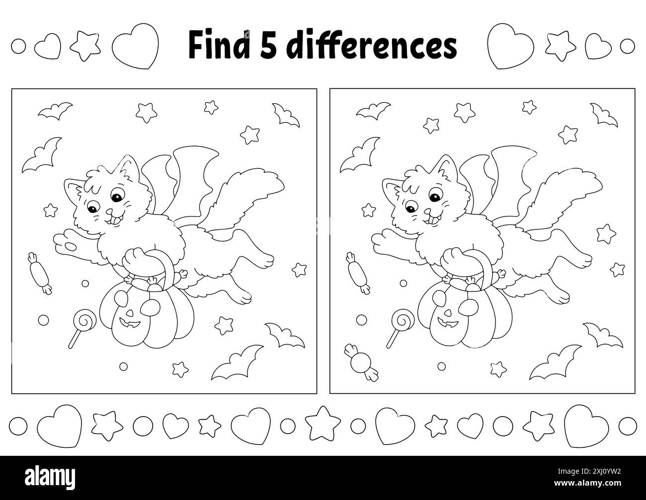 Spot The Difference Puzzle Black And White Stock Photos U0026 Images Alamy