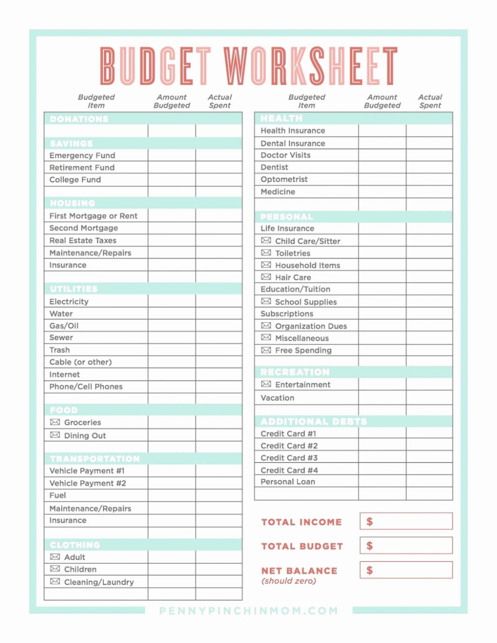 Spreadsheet Free Budget Dave Ramsey Sheet Template And Debt Money Worksheets Library